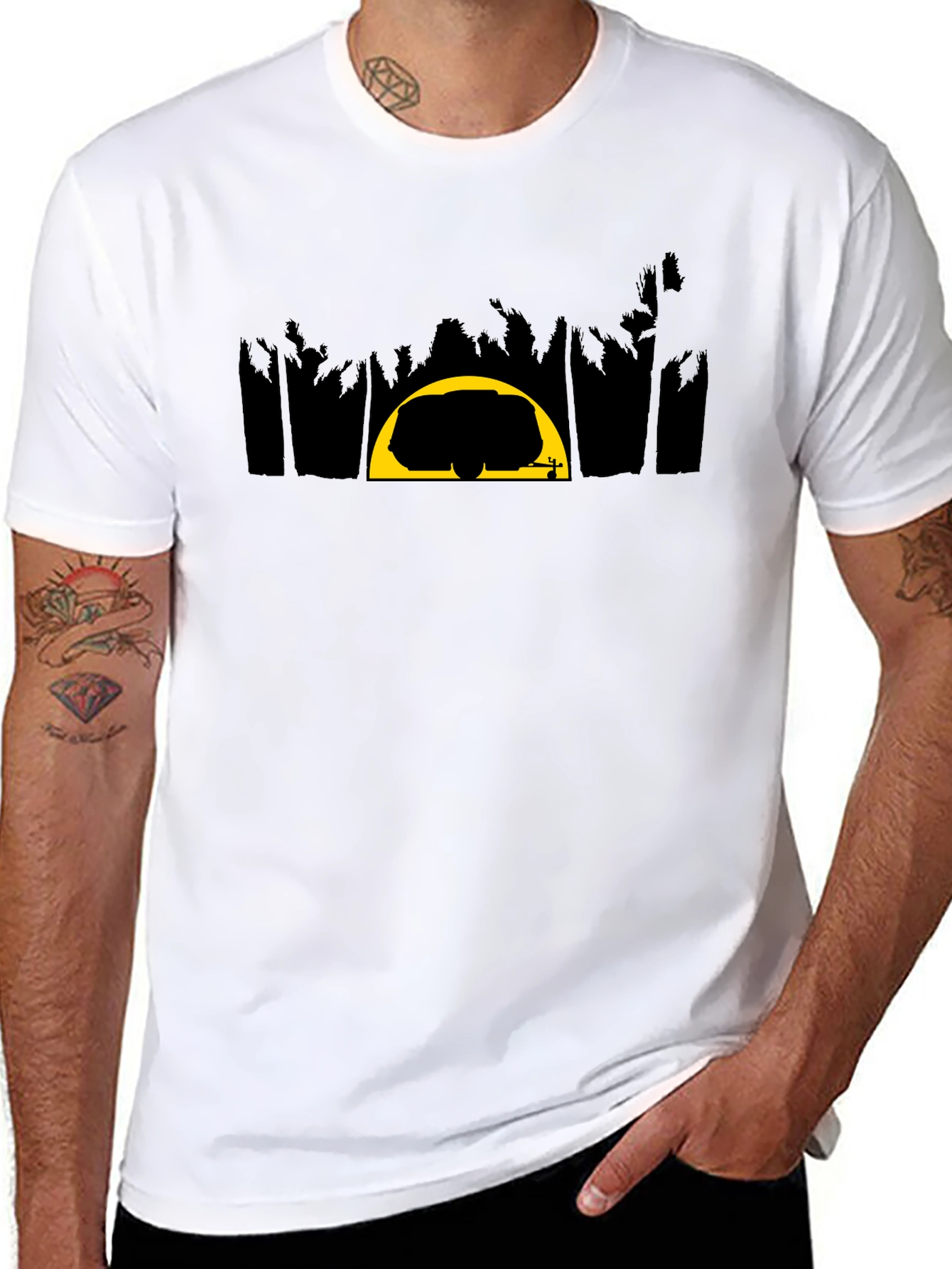 Camper Silhouette Black T-Shirt