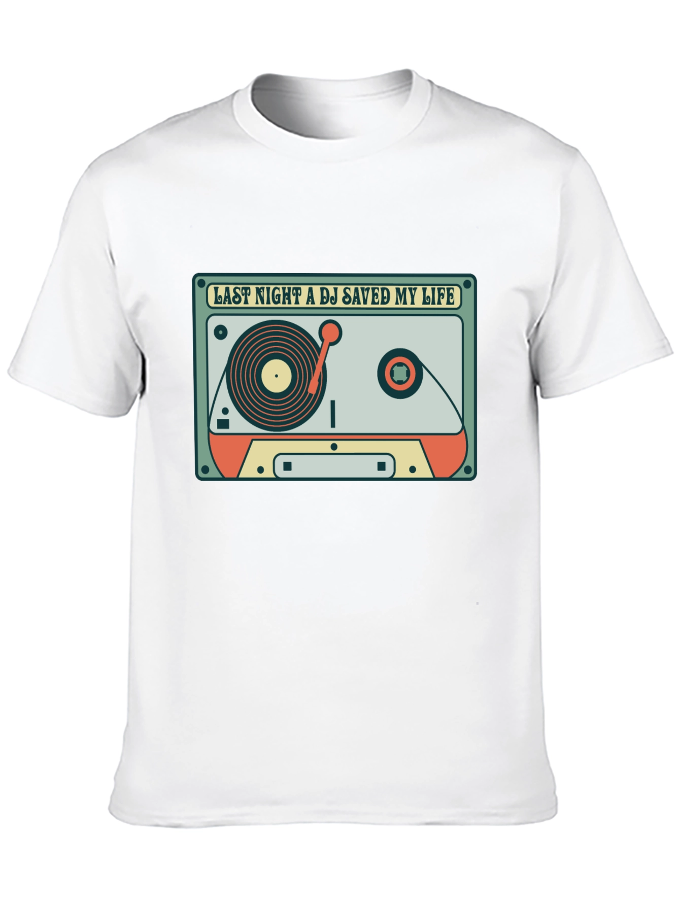 DJ Saved My Life Retro Cassette T-Shirt