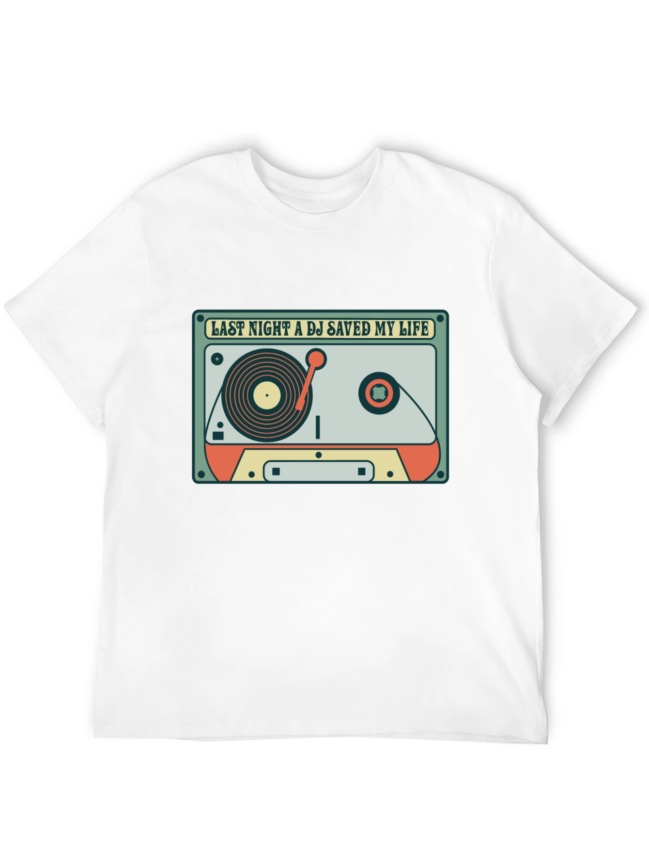 DJ Saved My Life Retro Cassette T-Shirt