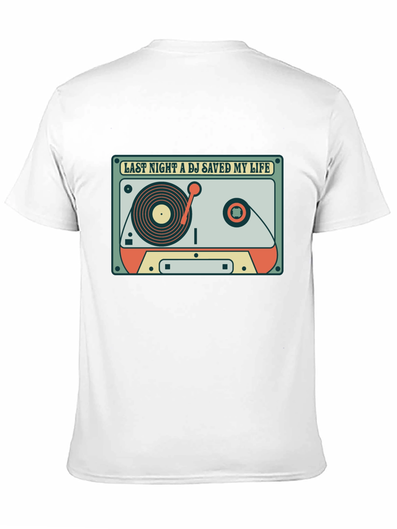 DJ Saved My Life Retro Cassette T-Shirt