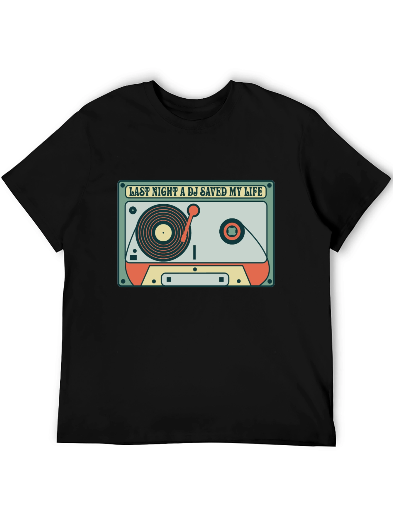 DJ Saved My Life Retro Cassette T-Shirt