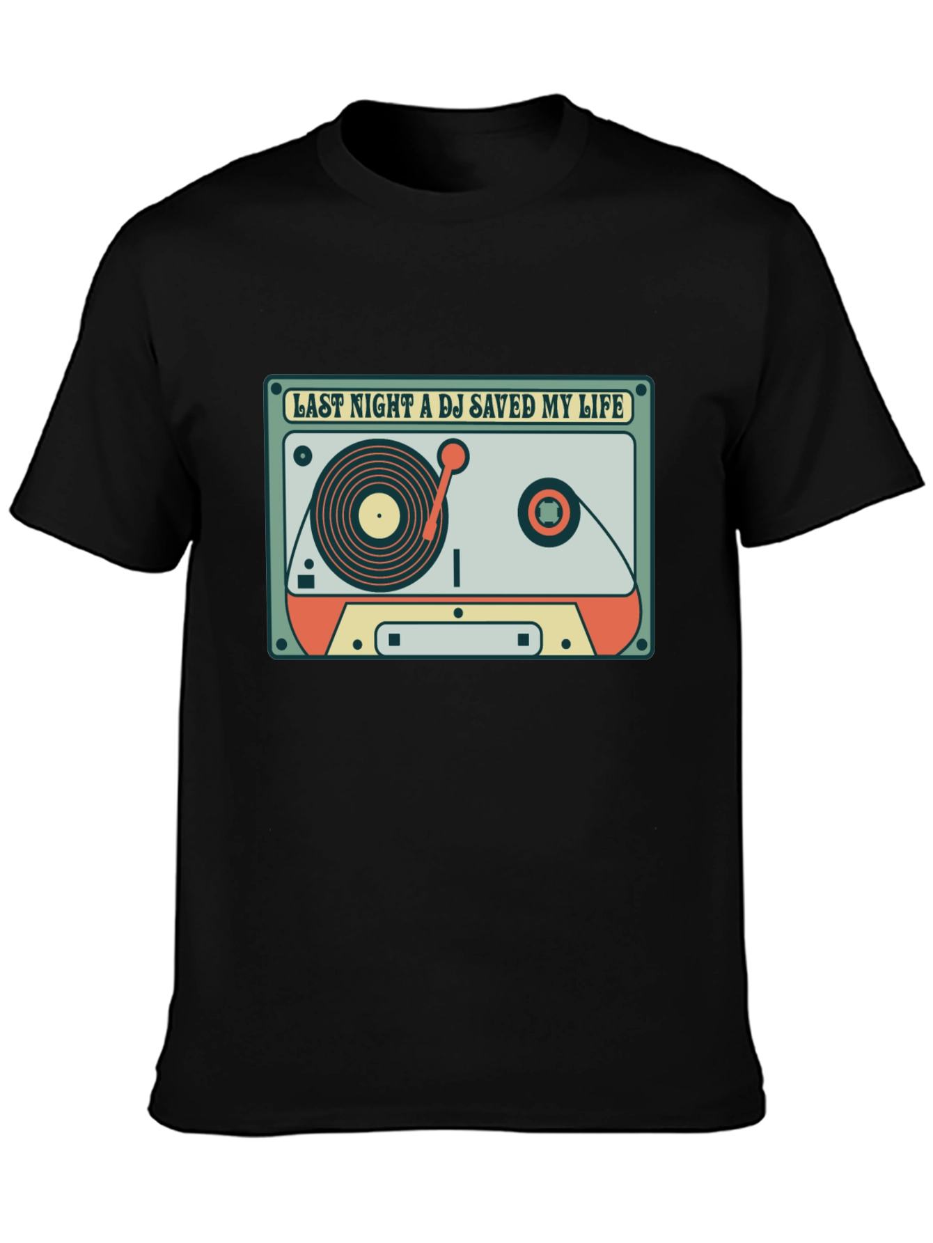 DJ Saved My Life Retro Cassette T-Shirt