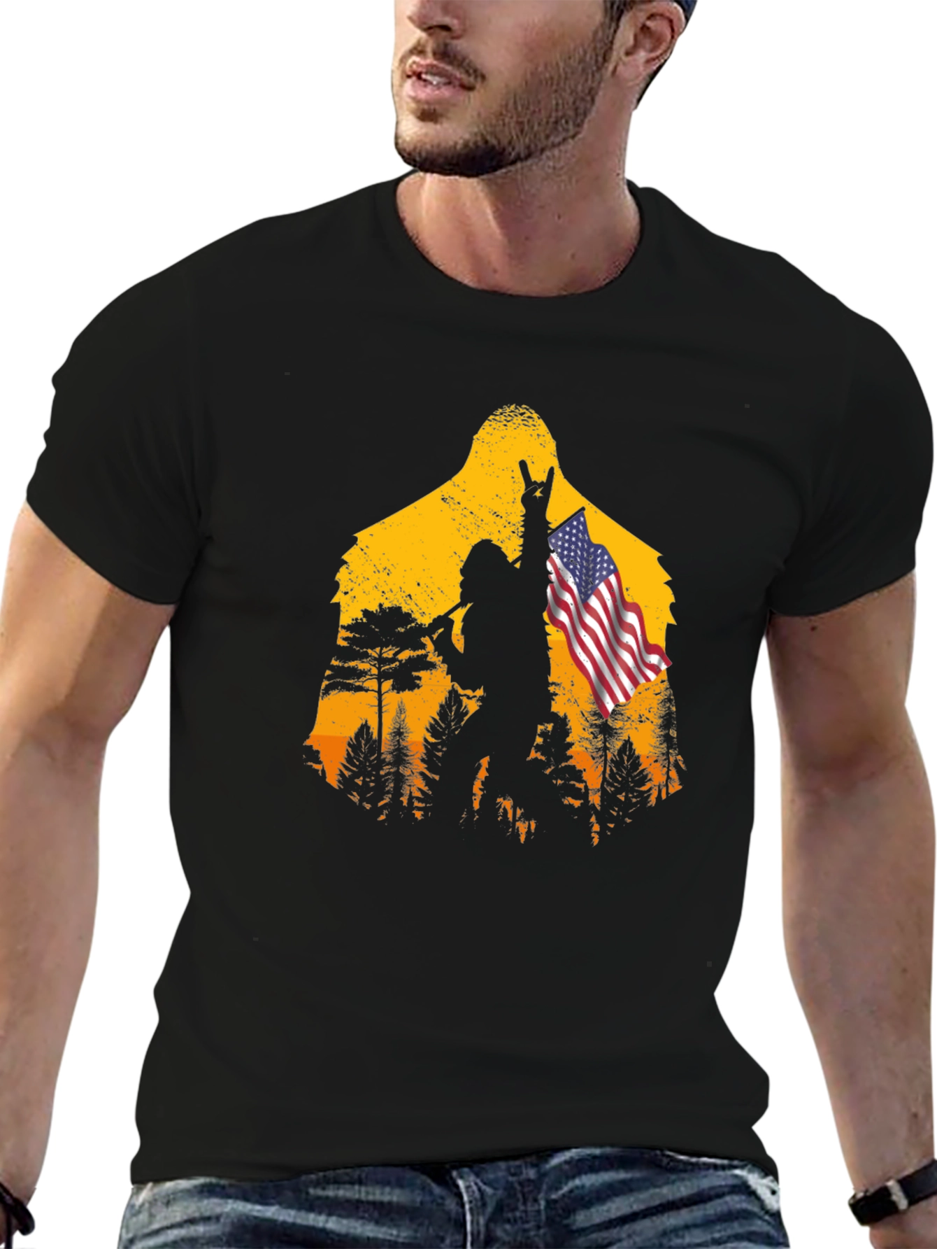 Bigfoot USA T-Shirt - Rock On!
