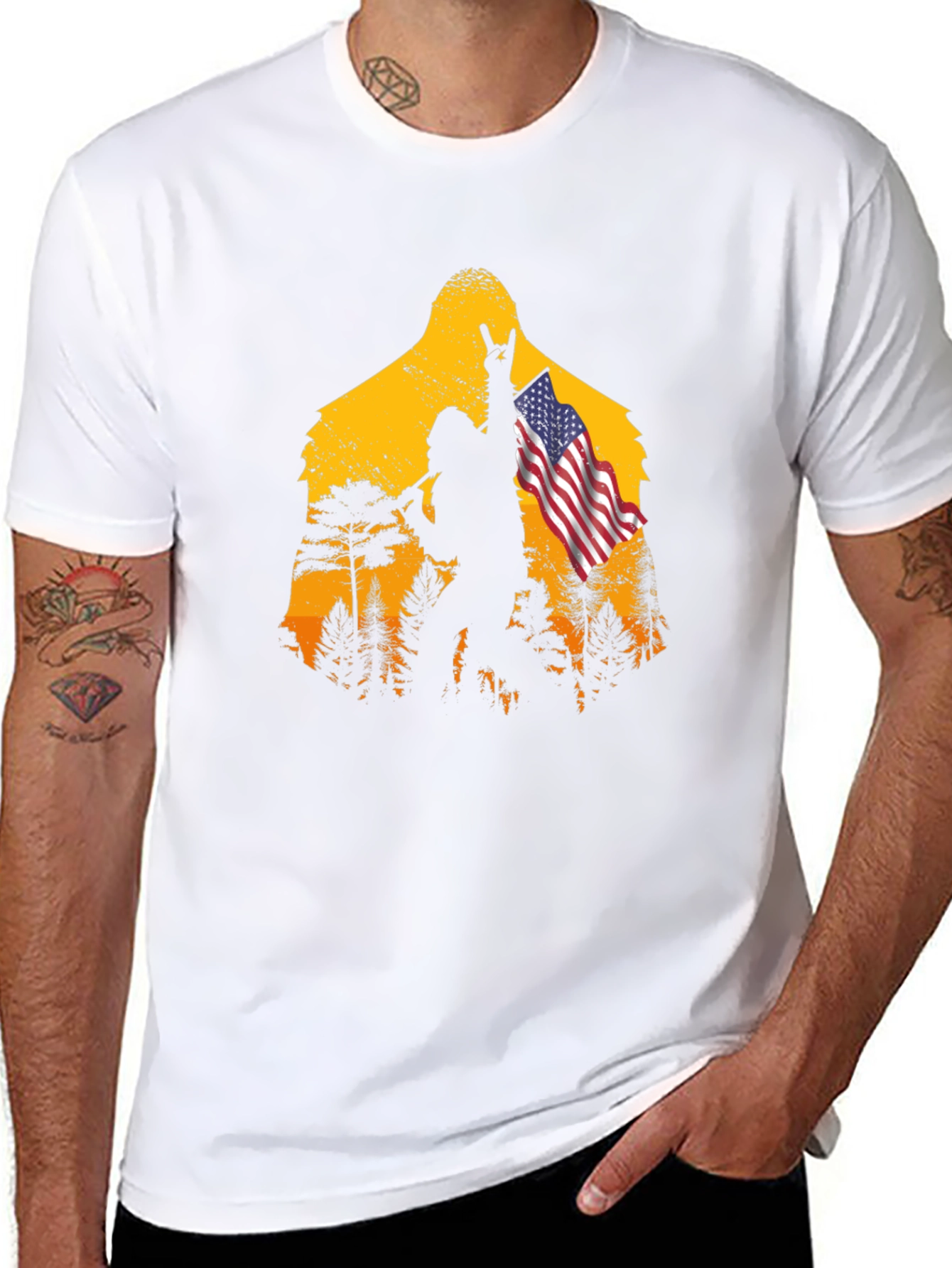 Bigfoot USA T-Shirt - Rock On!