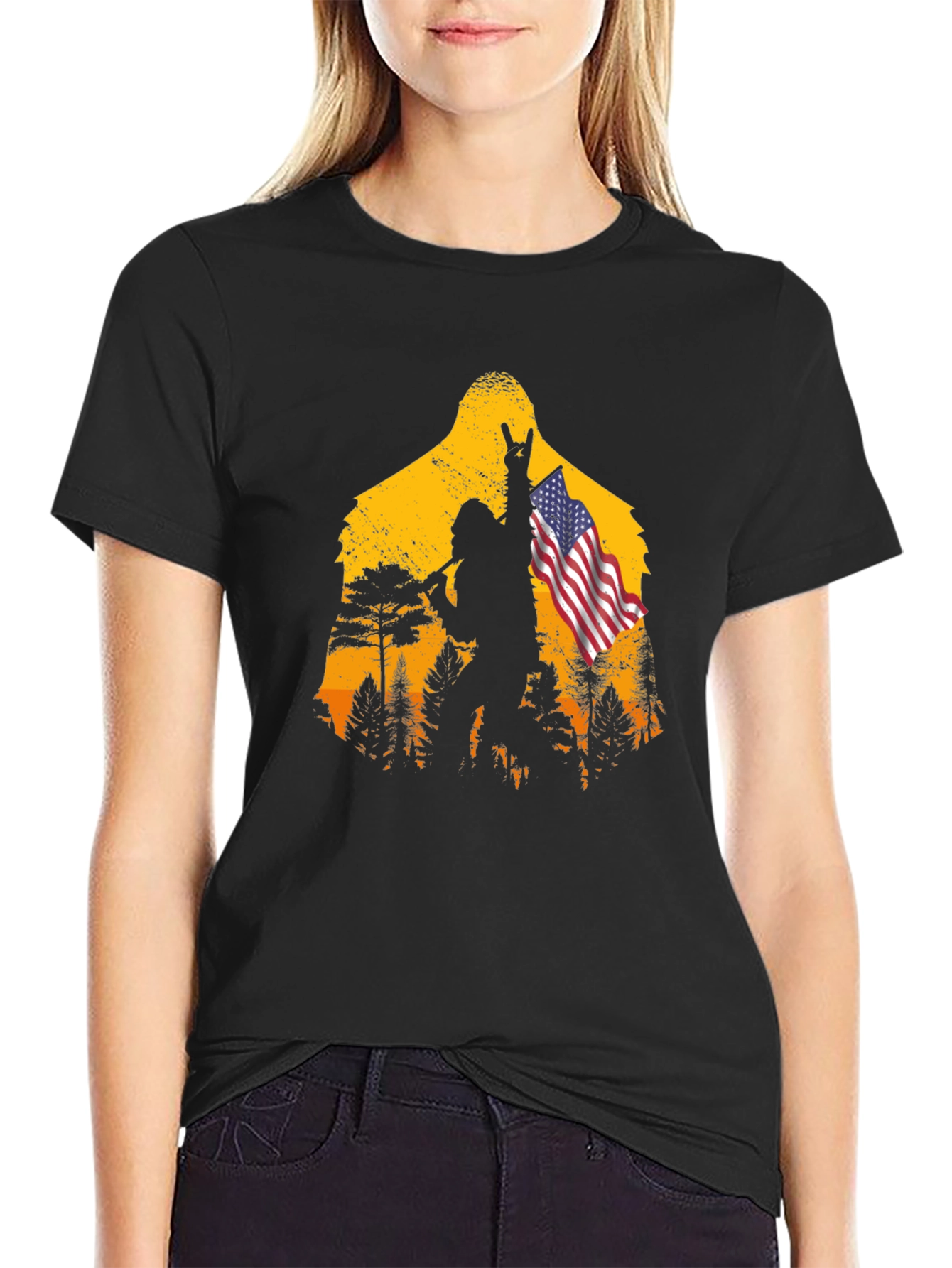 Bigfoot USA T-Shirt - Rock On!