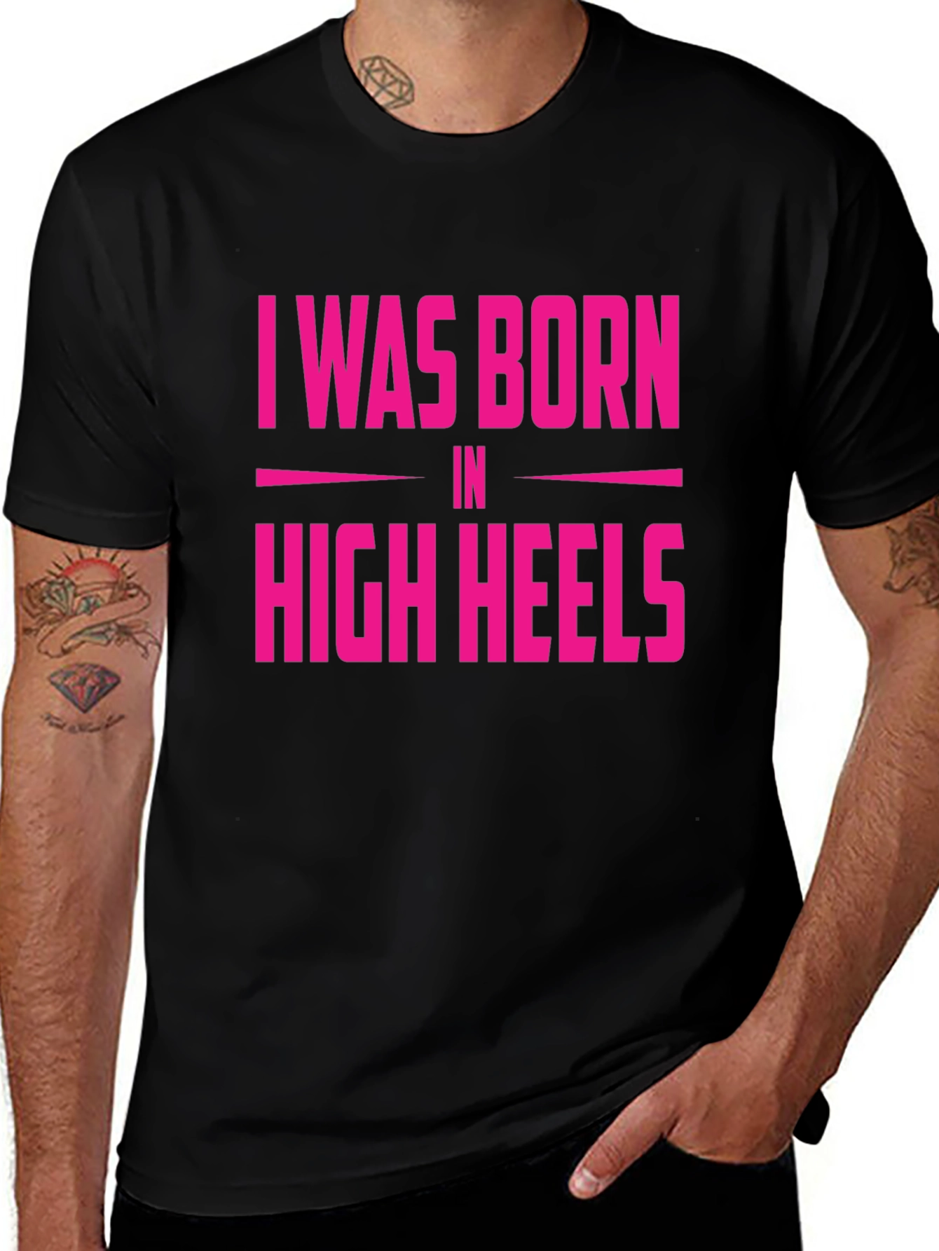 I Was Born in High Heels Graphic Tee