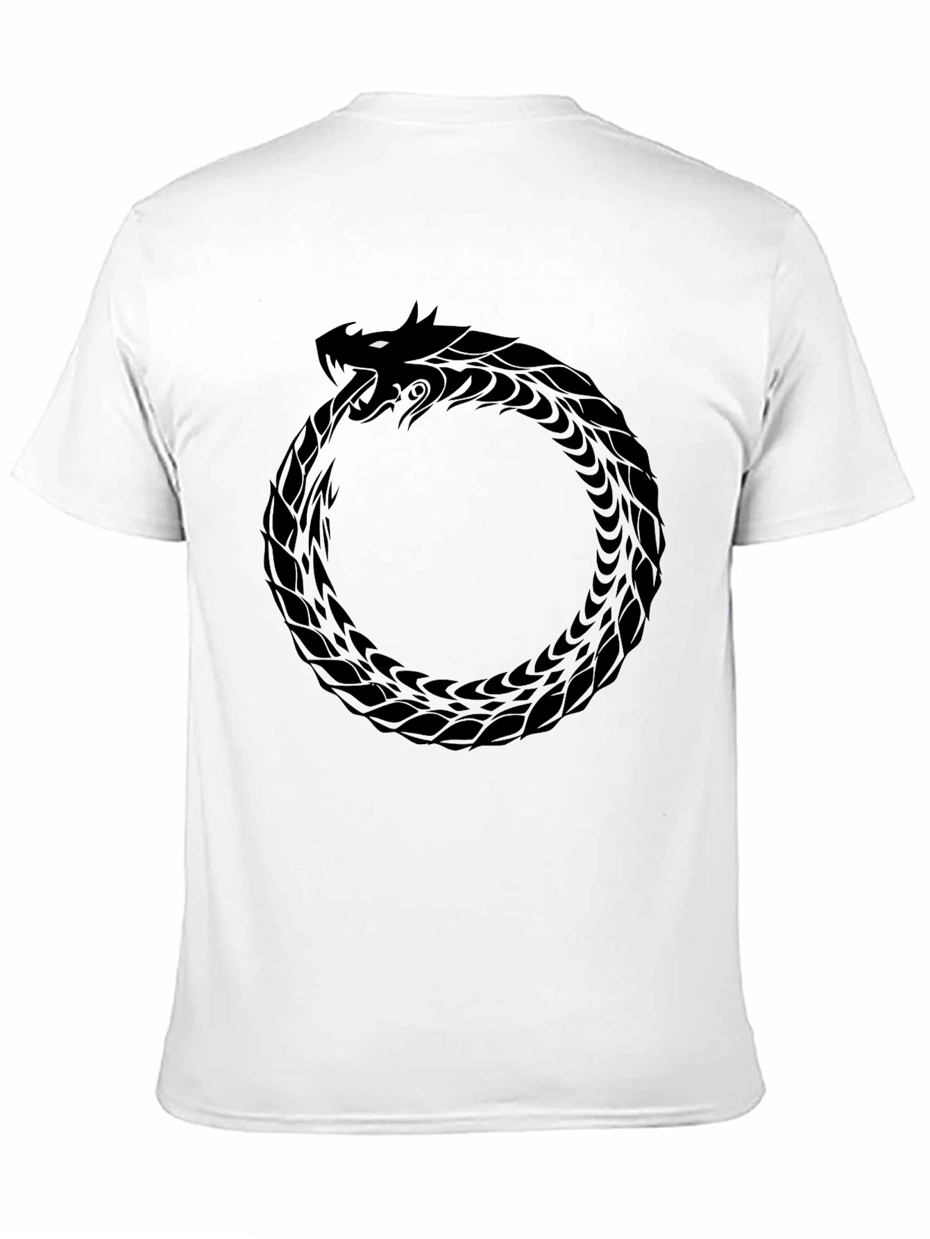 Ouroboros Snake T-Shirt - Black Graphic Tee