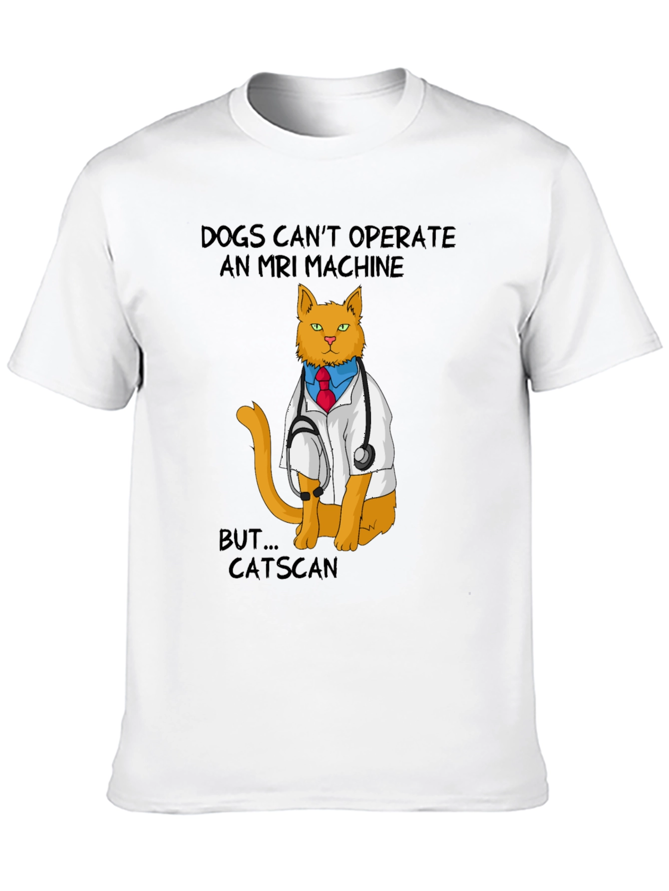 Funny Catscan T-Shirt - Veterinarian Cat MRI Pun