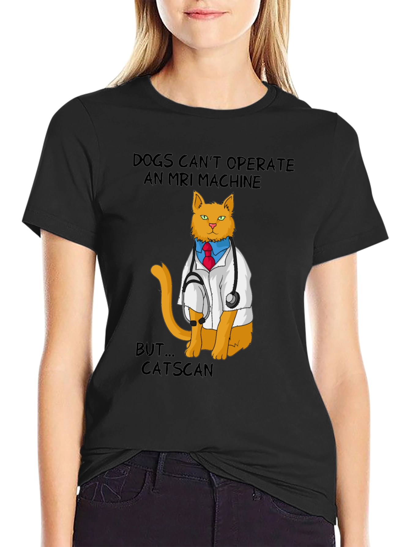 Funny Catscan T-Shirt - Veterinarian Cat MRI Pun