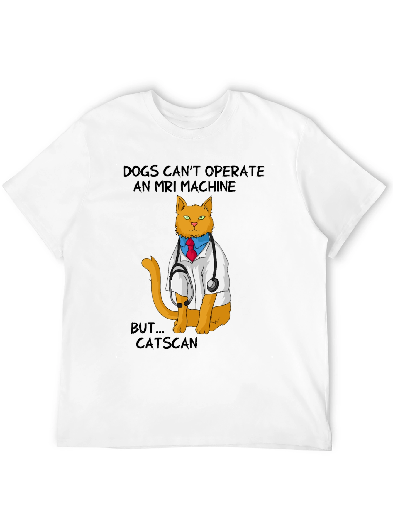 Funny Catscan T-Shirt - Veterinarian Cat MRI Pun