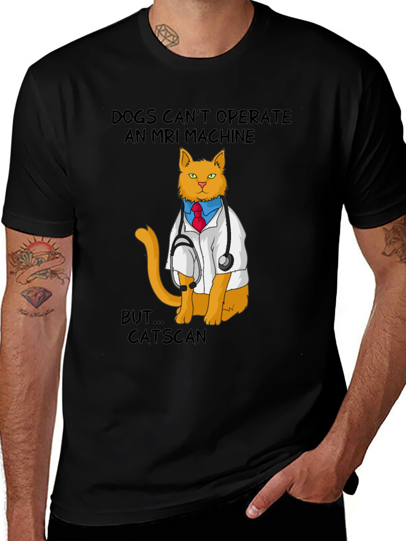 Funny Catscan T-Shirt - Veterinarian Cat MRI Pun