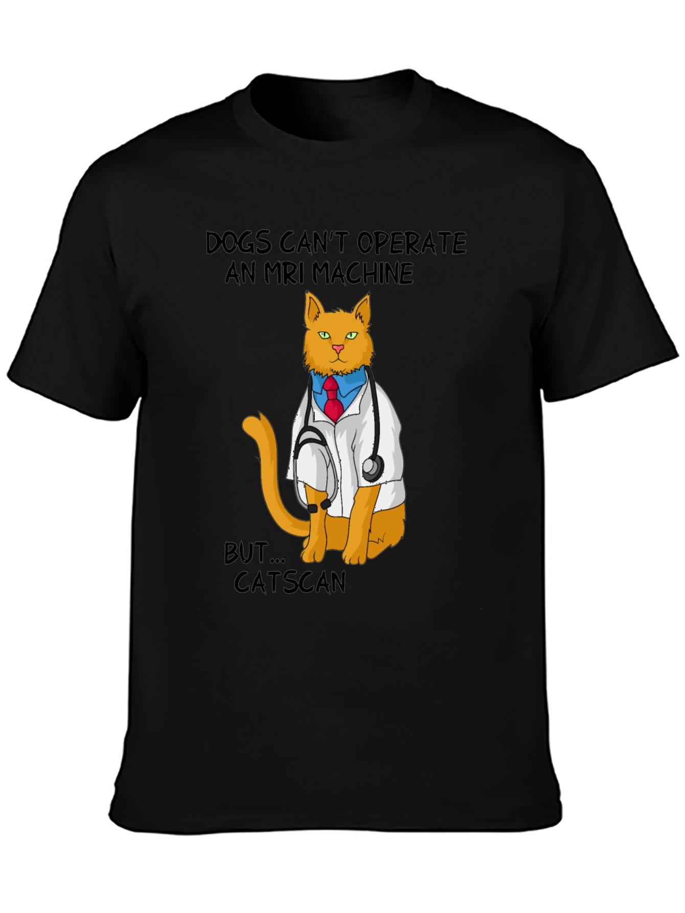 Funny Catscan T-Shirt - Veterinarian Cat MRI Pun