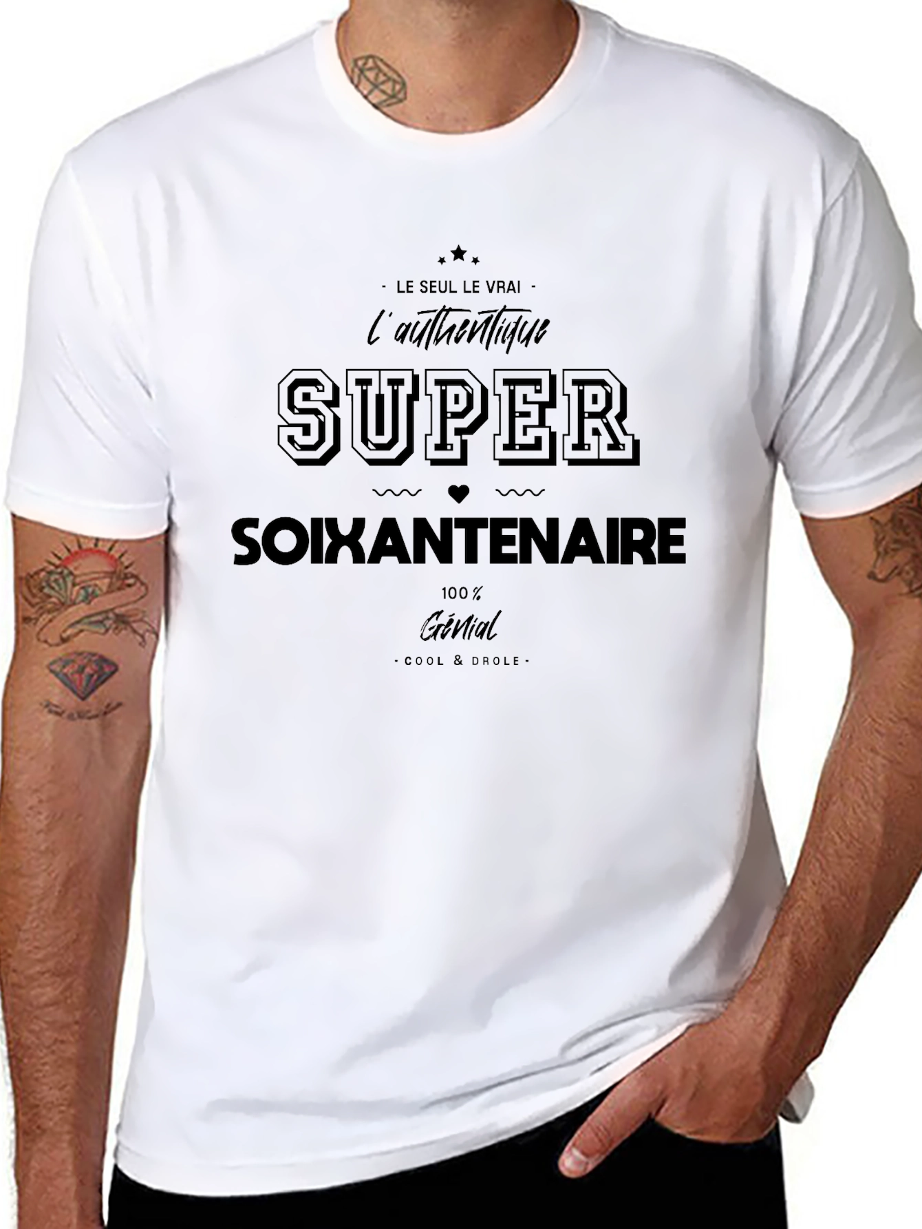 Super Soixantenaire Funny Birthday T-Shirt