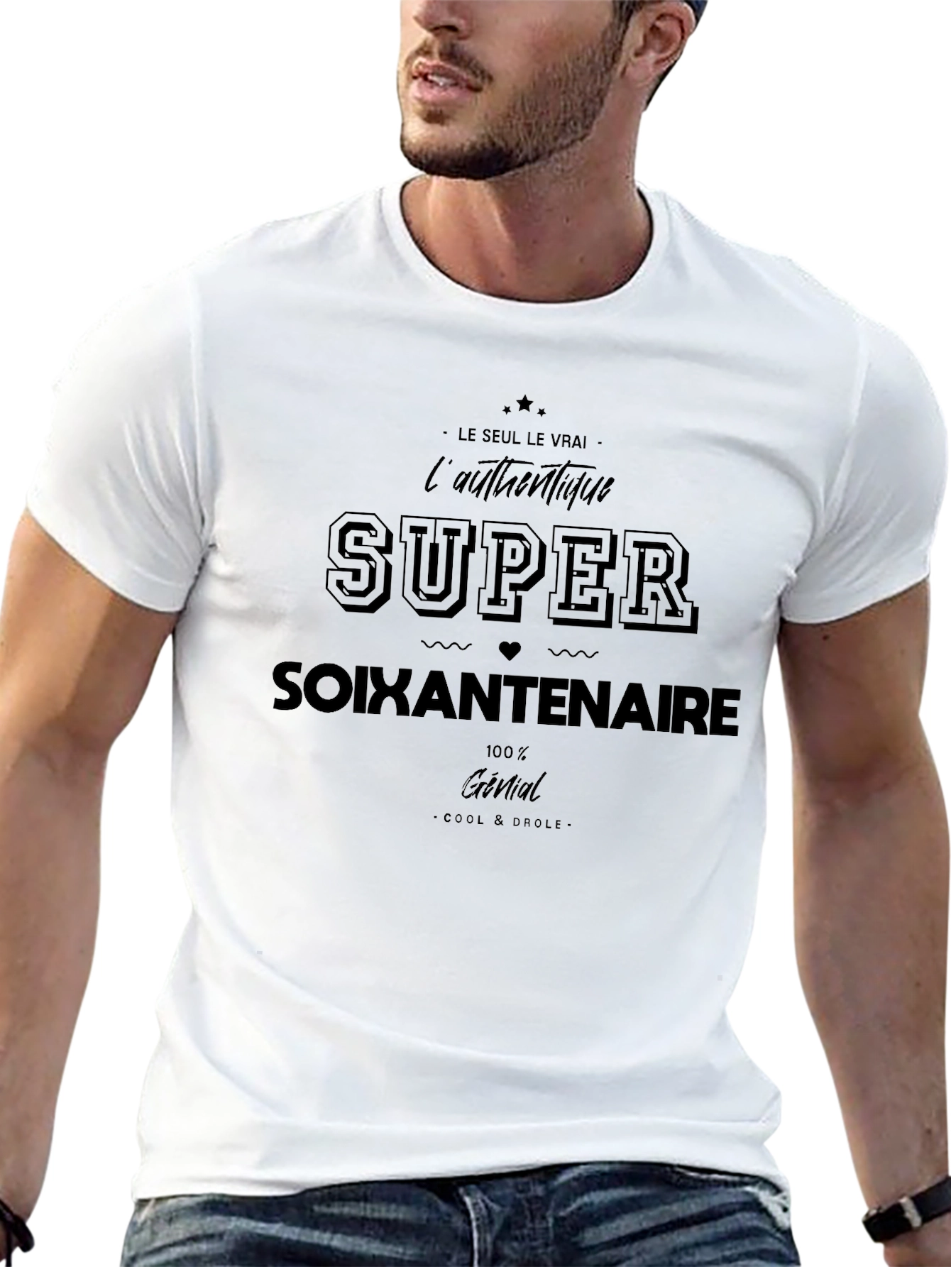 Super Soixantenaire Funny Birthday T-Shirt