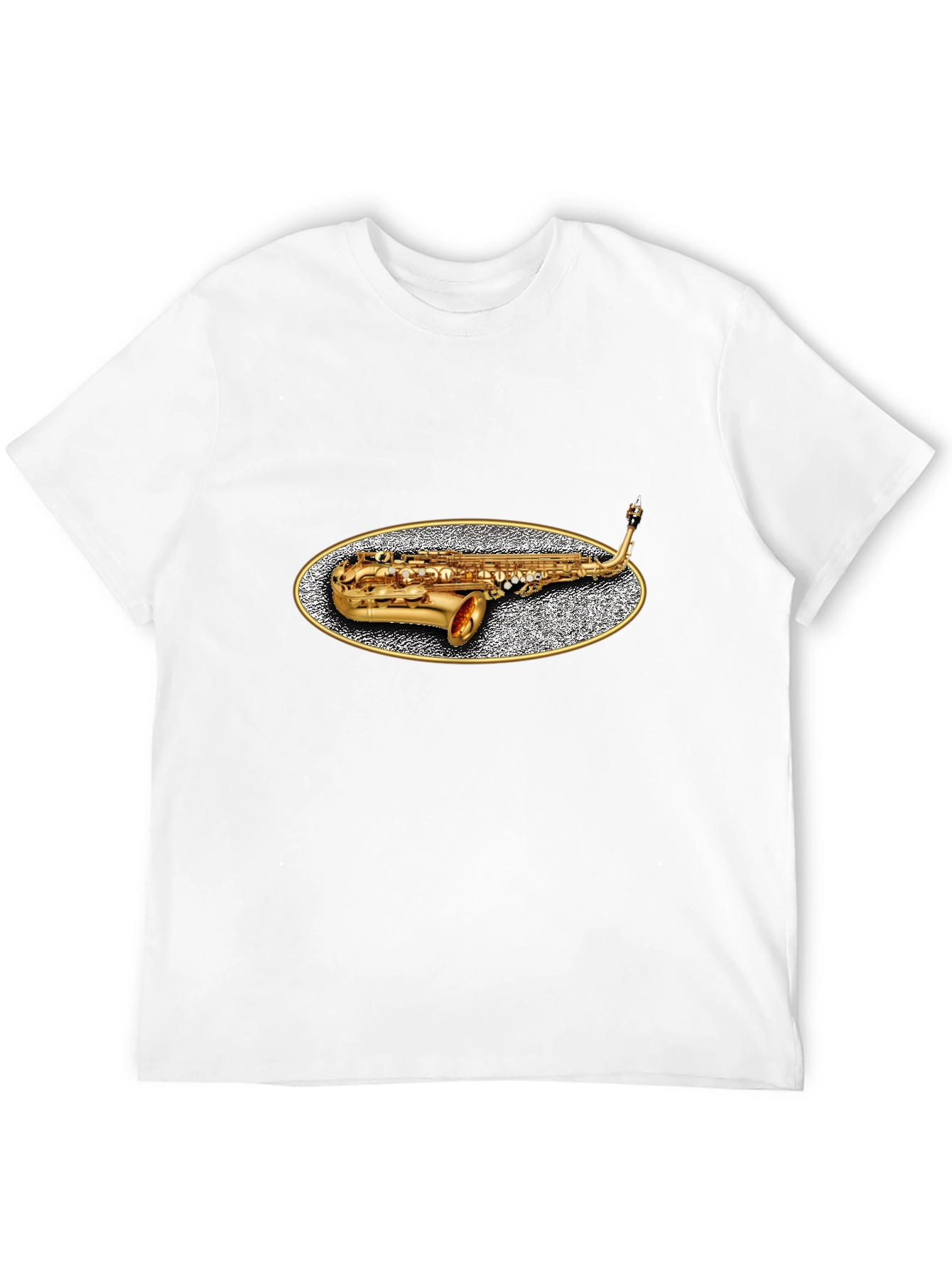 Saxophone Graphic Tee - Musicians Black T-Shirt