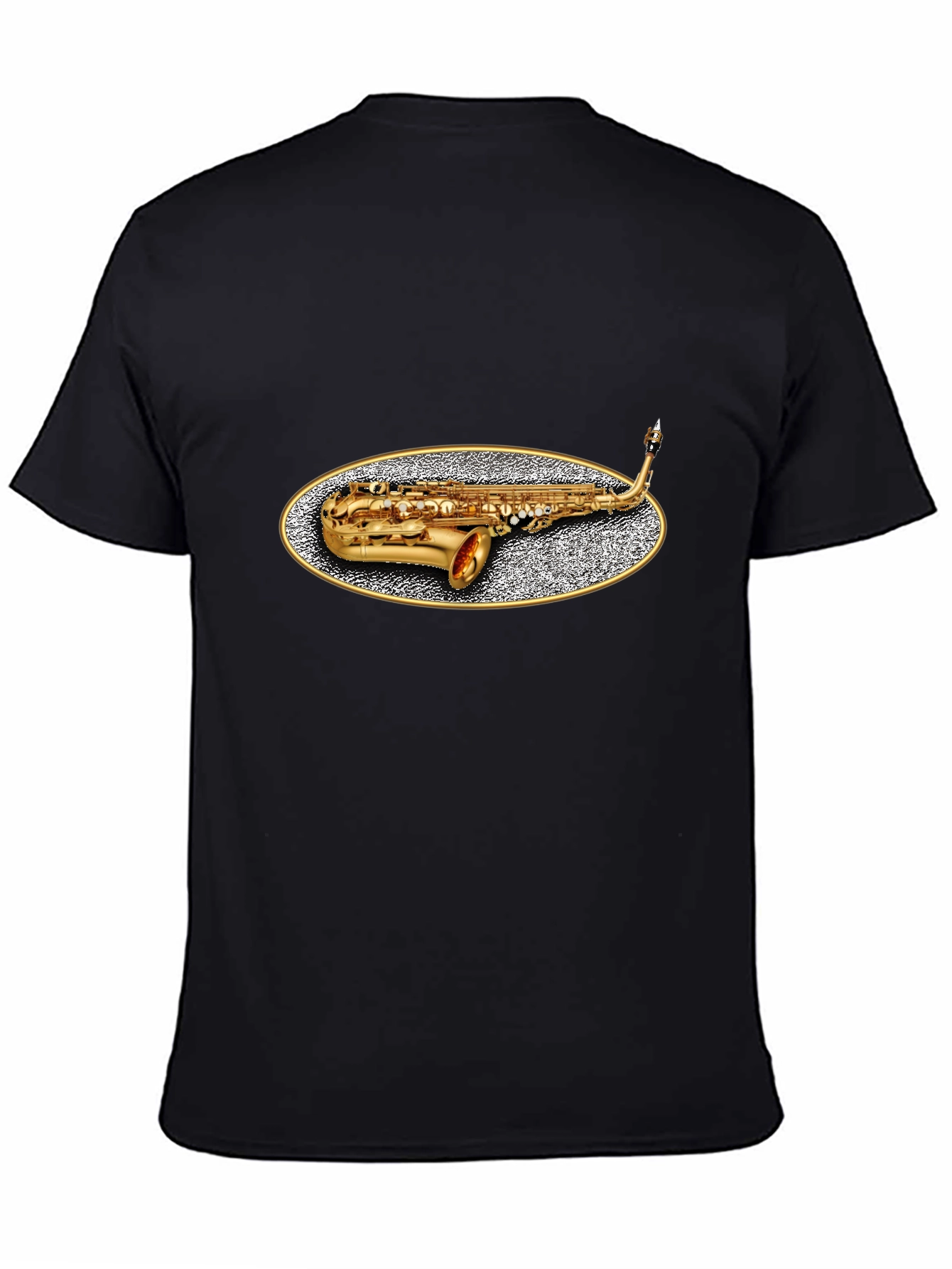 Saxophone Graphic Tee - Musicians Black T-Shirt