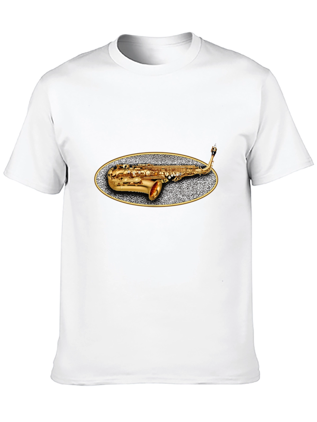 Saxophone Graphic Tee - Musicians Black T-Shirt