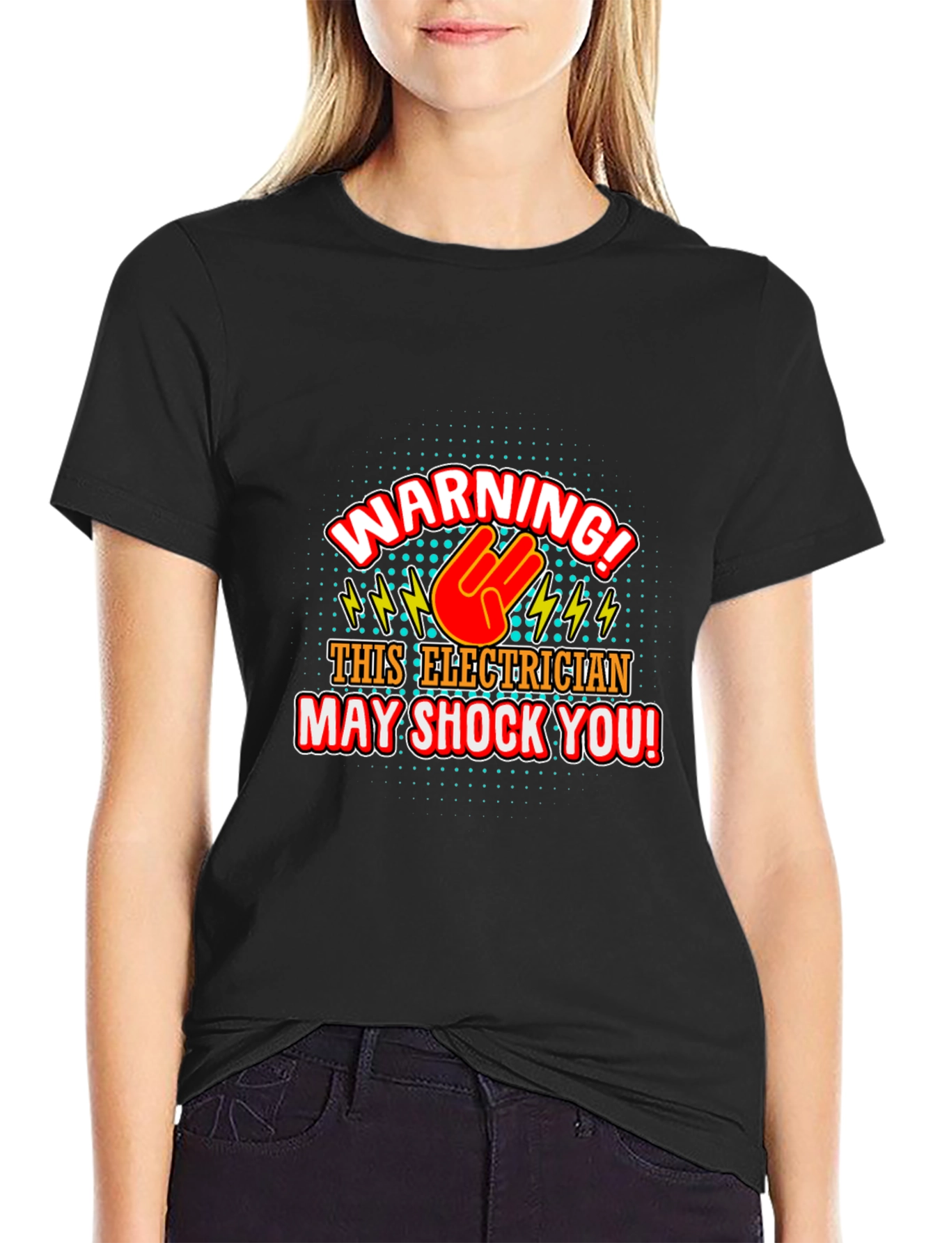 Electrician Warning T-Shirt - Shocking Humor!