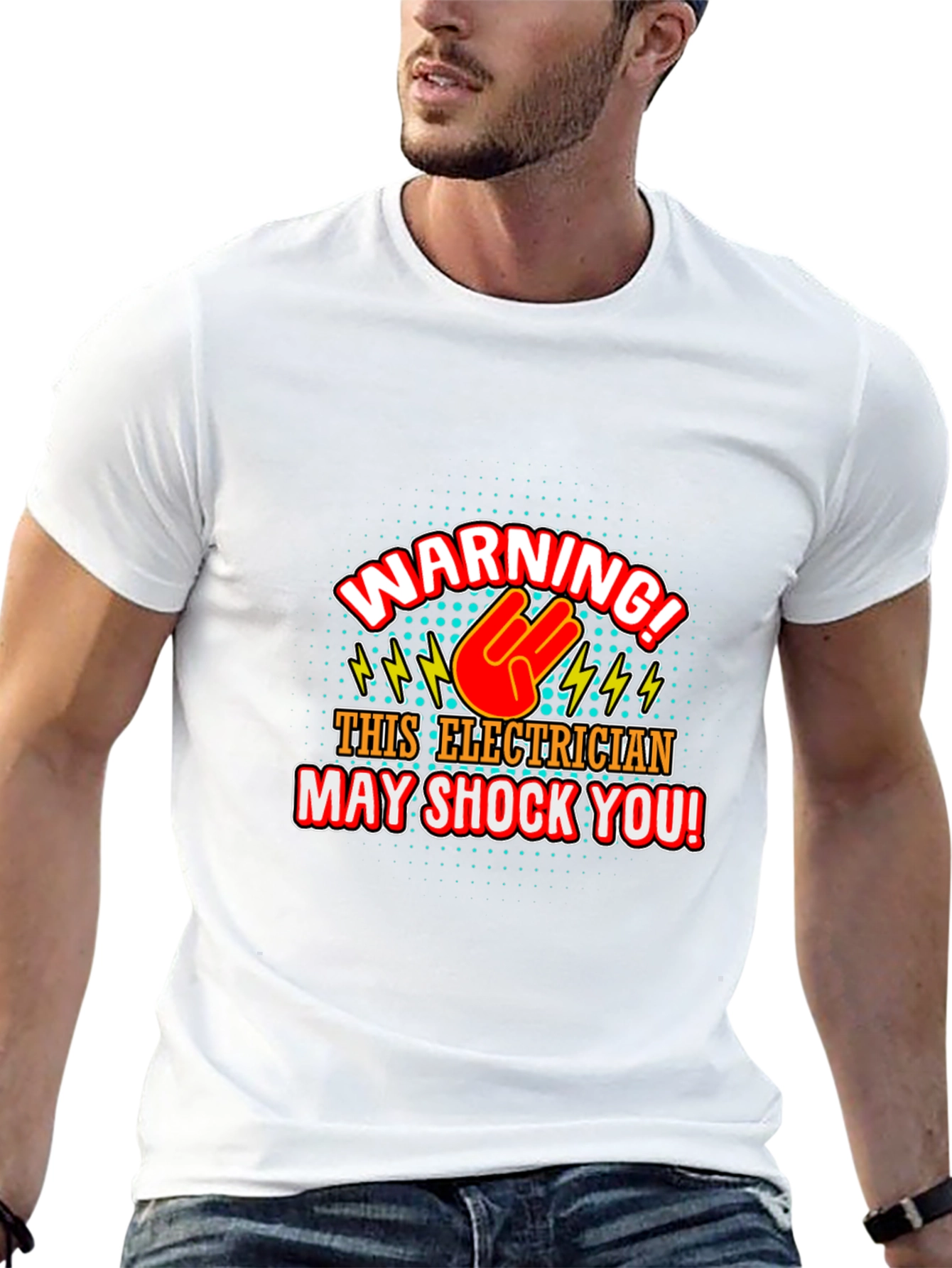 Electrician Warning T-Shirt - Shocking Humor!