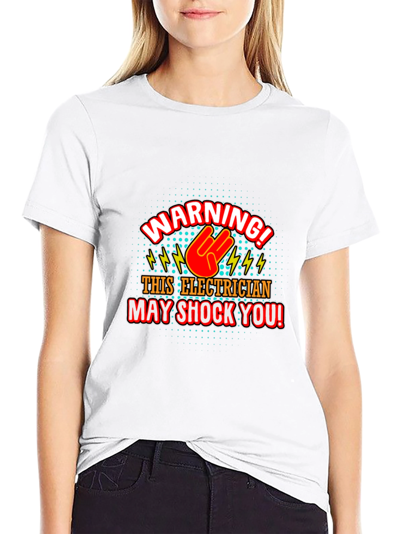 Electrician Warning T-Shirt - Shocking Humor!