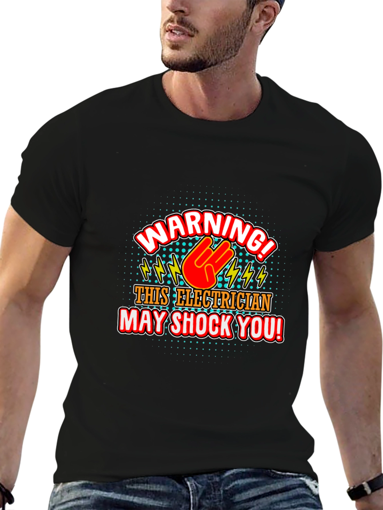 Electrician Warning T-Shirt - Shocking Humor!