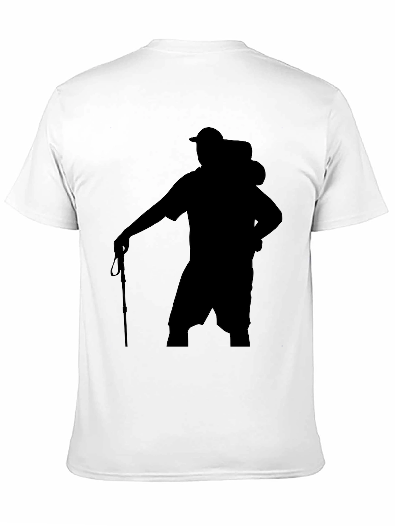 Hiking Silhouette Graphic Black Tee