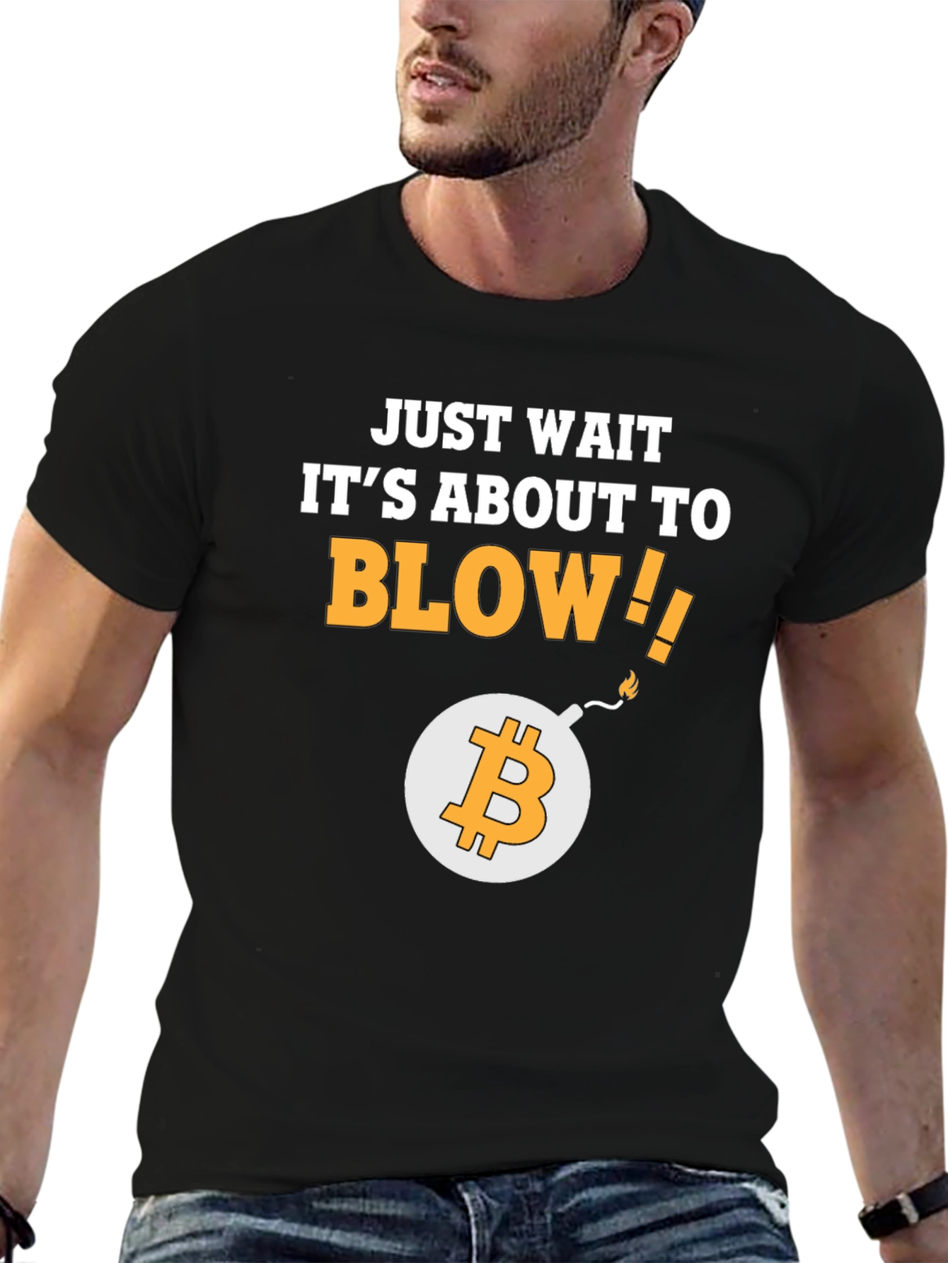 Bitcoin Blow Up Graphic T-Shirt Crypto Tee