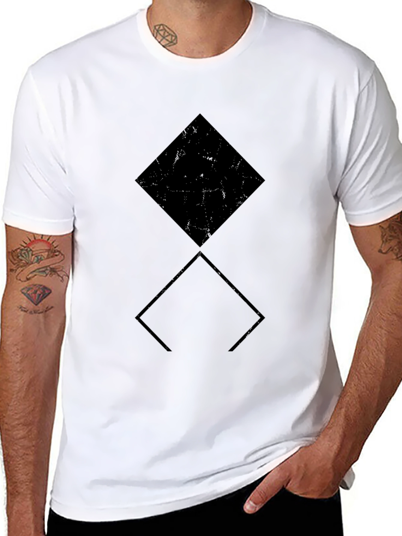 Black Diamond Graphic Tee - Casual Cool