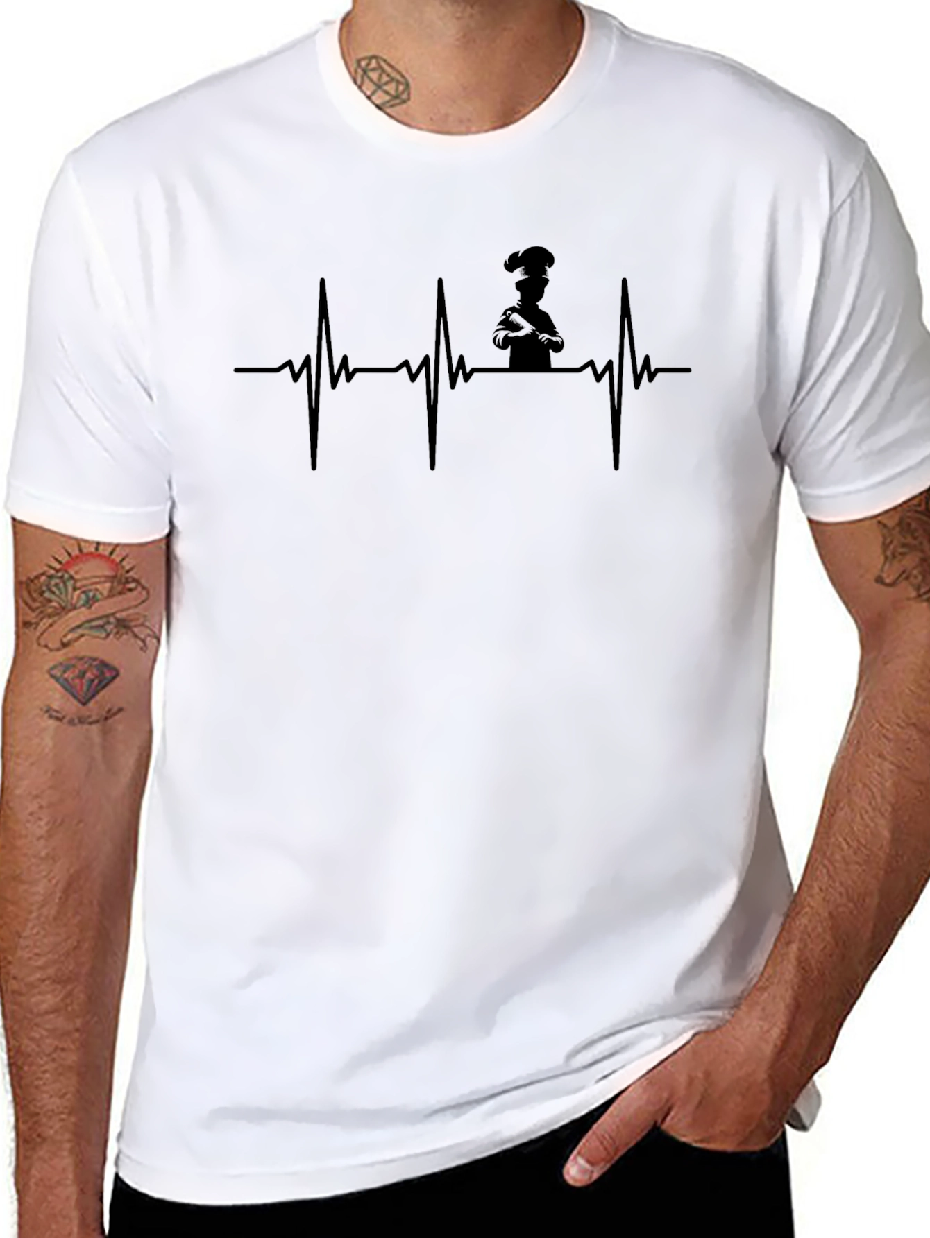 Chef Heartbeat T-Shirt - Culinary Passion