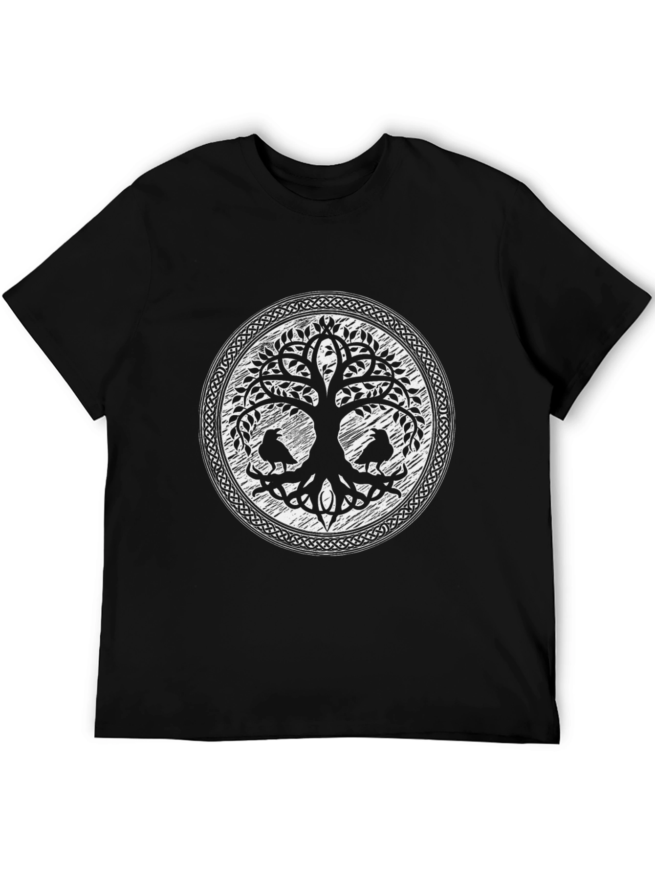 Yggdrasil Tree of Life Raven Graphic T-Shirt