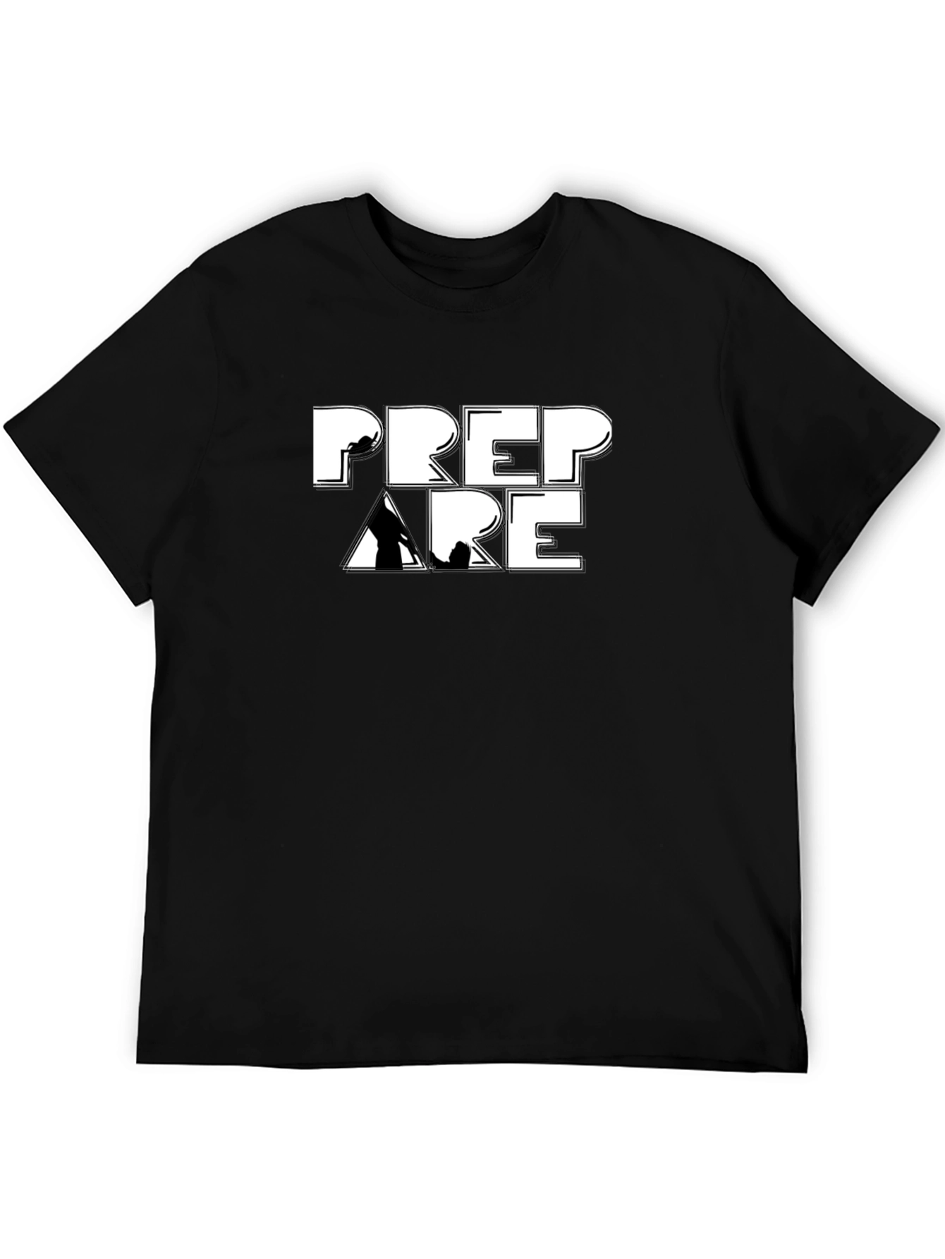 Prepare Mountain Climbing Black T-Shirt