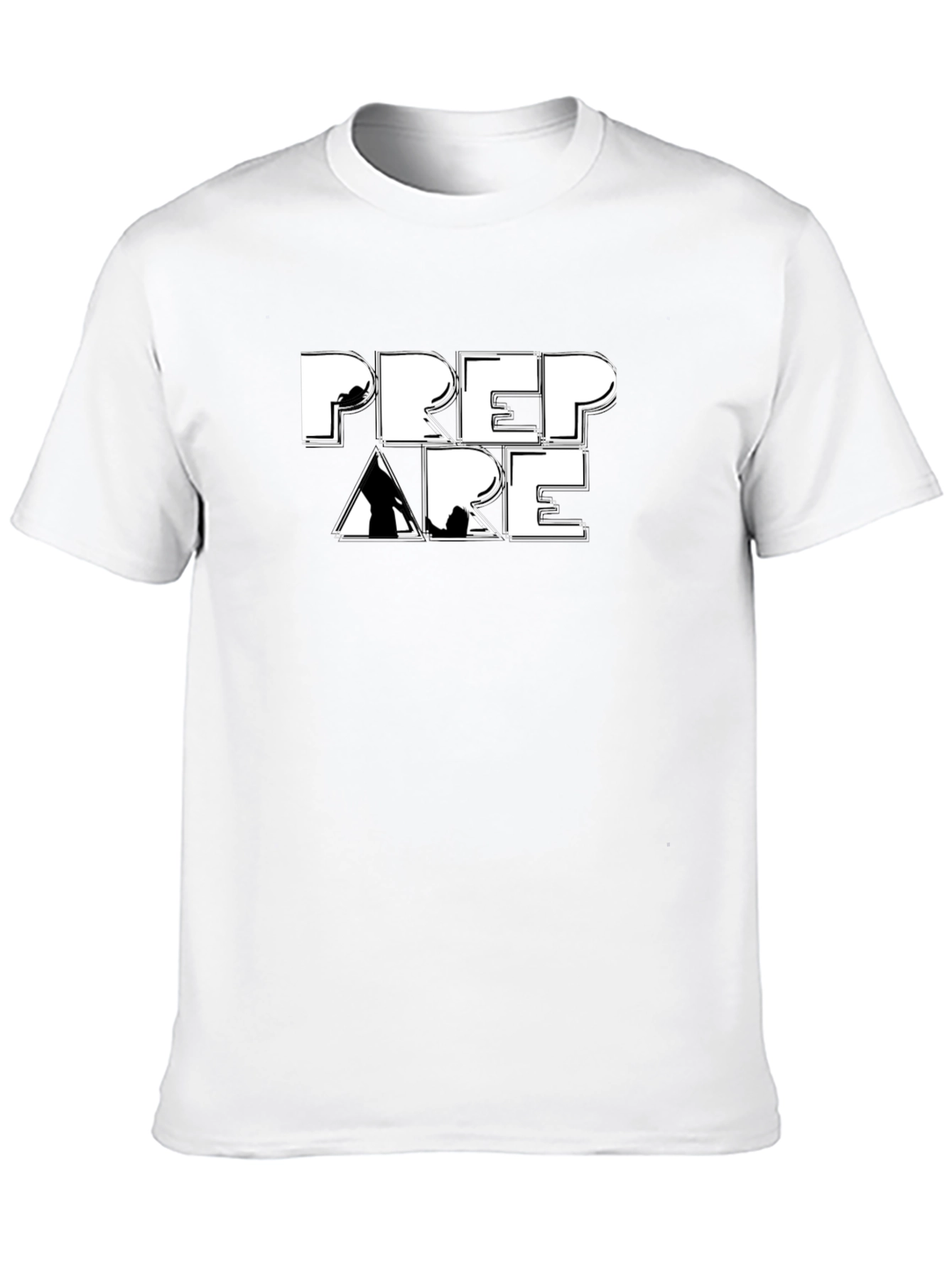 Prepare Mountain Climbing Black T-Shirt