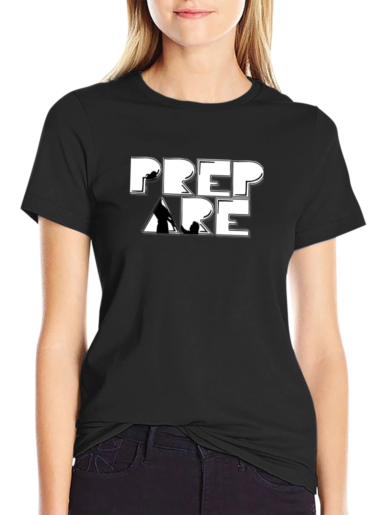 Prepare Mountain Climbing Black T-Shirt