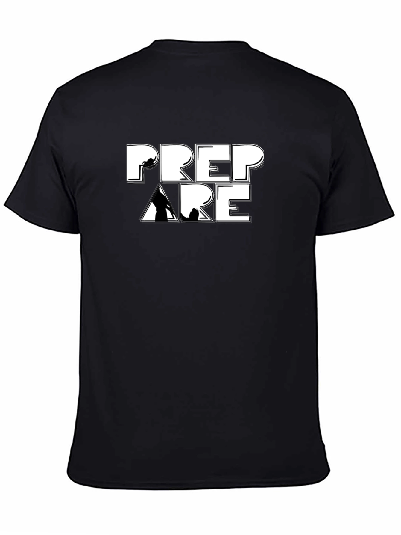 Prepare Mountain Climbing Black T-Shirt