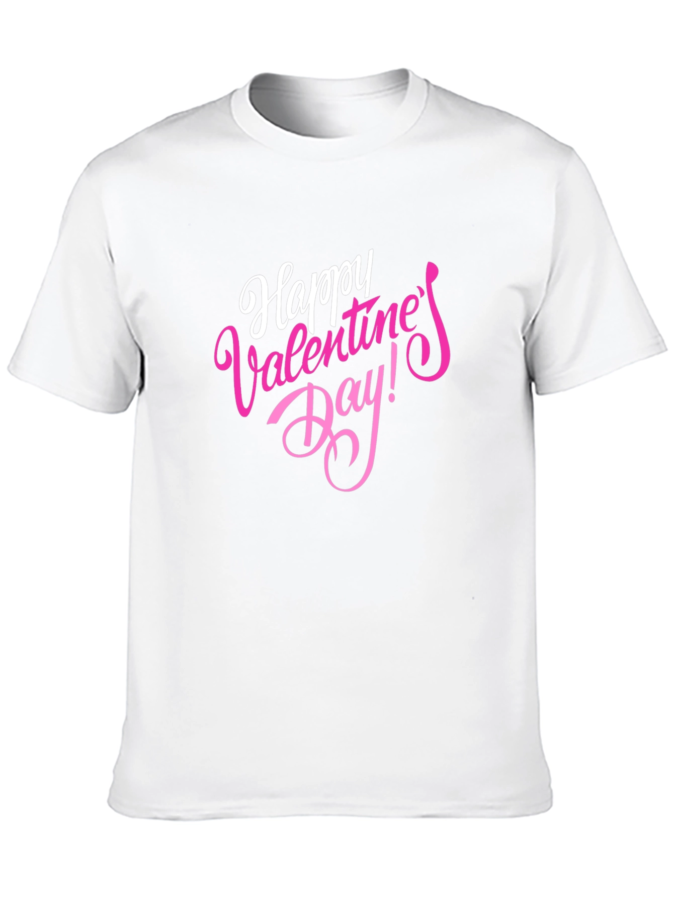 Happy Valentines Day Black T-Shirt