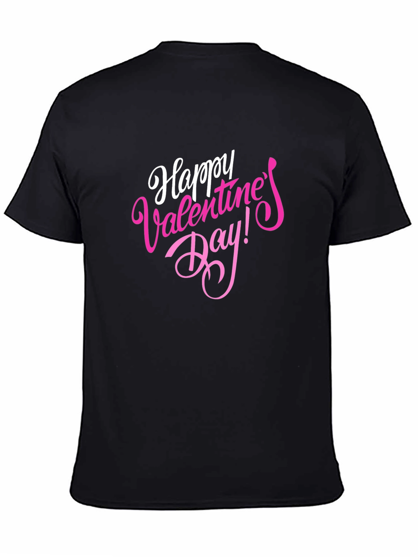 Happy Valentines Day Black T-Shirt