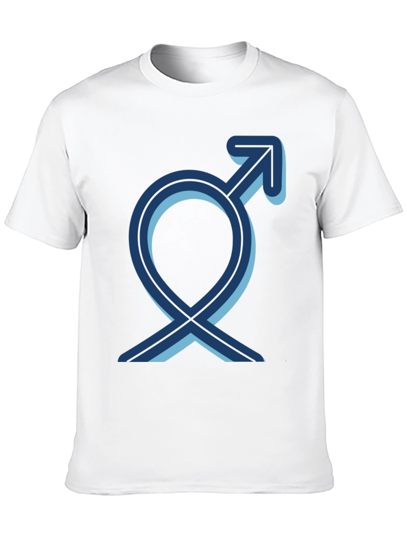 Mens Black T-Shirt with Gender Symbol