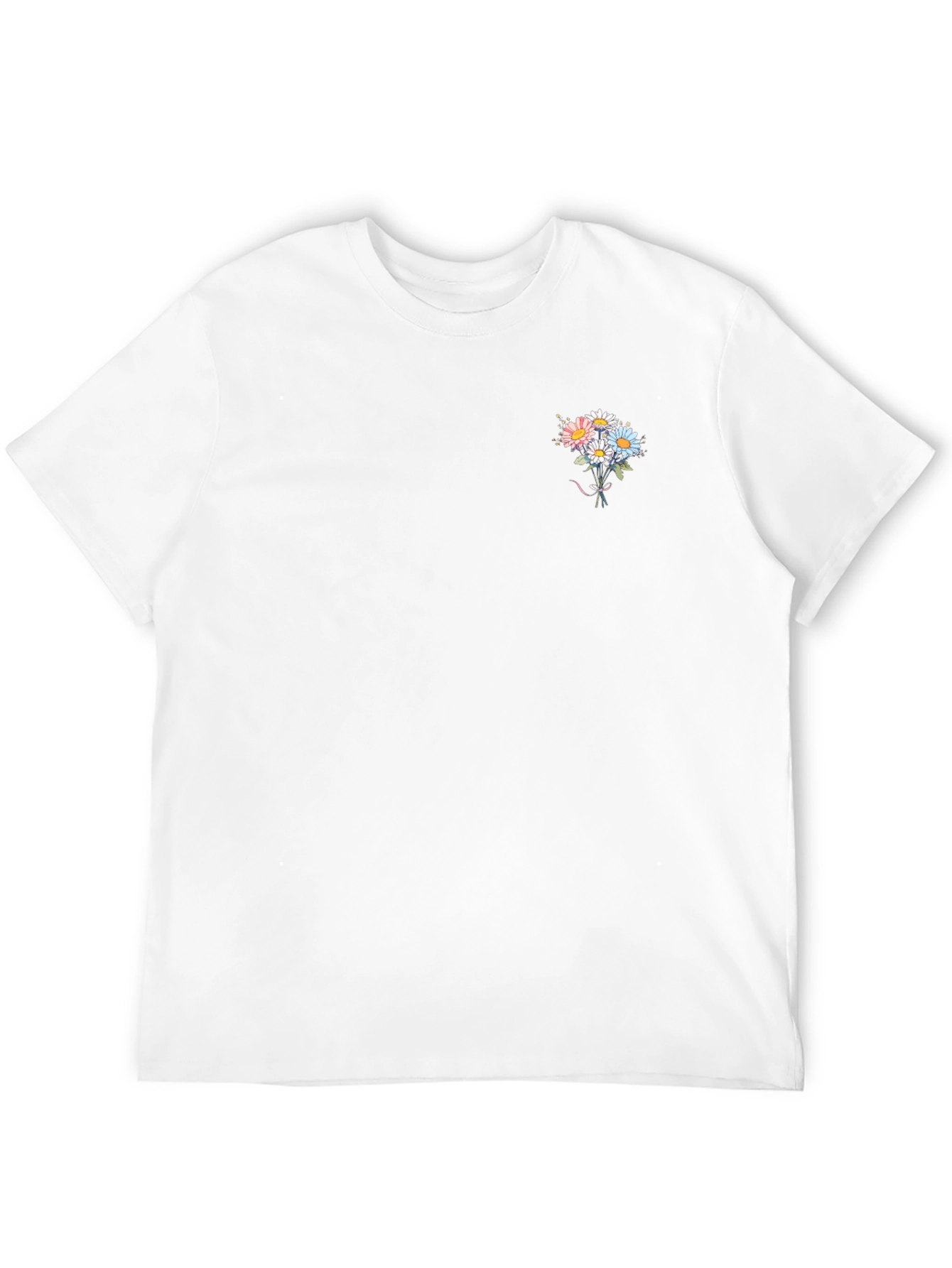 Floral Bouquet Graphic Tee - Soft Cotton