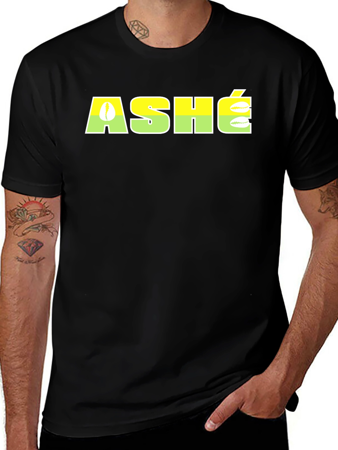ASHÉ Graphic Tee - Stylish Black T-Shirt