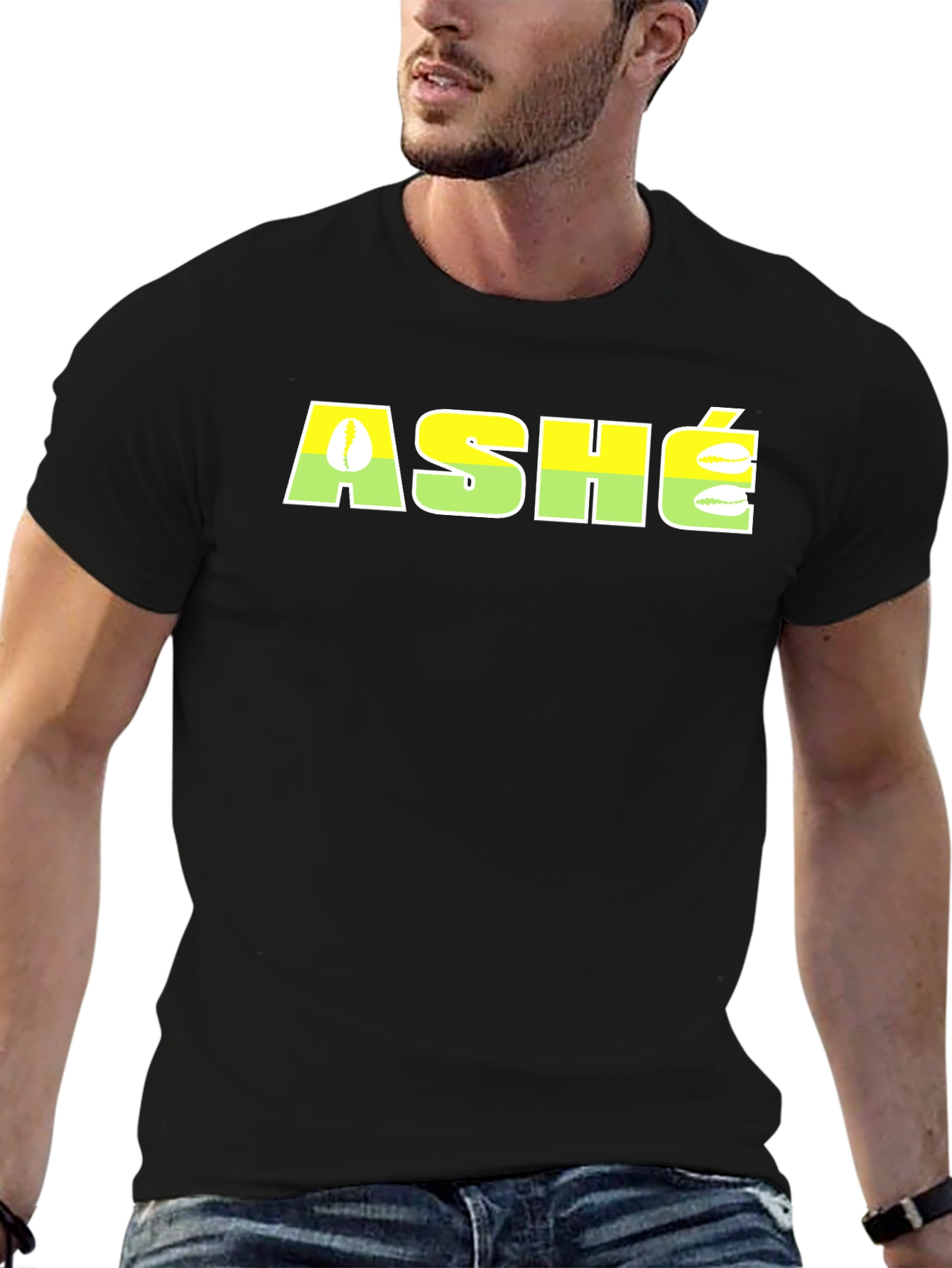ASHÉ Graphic Tee - Stylish Black T-Shirt