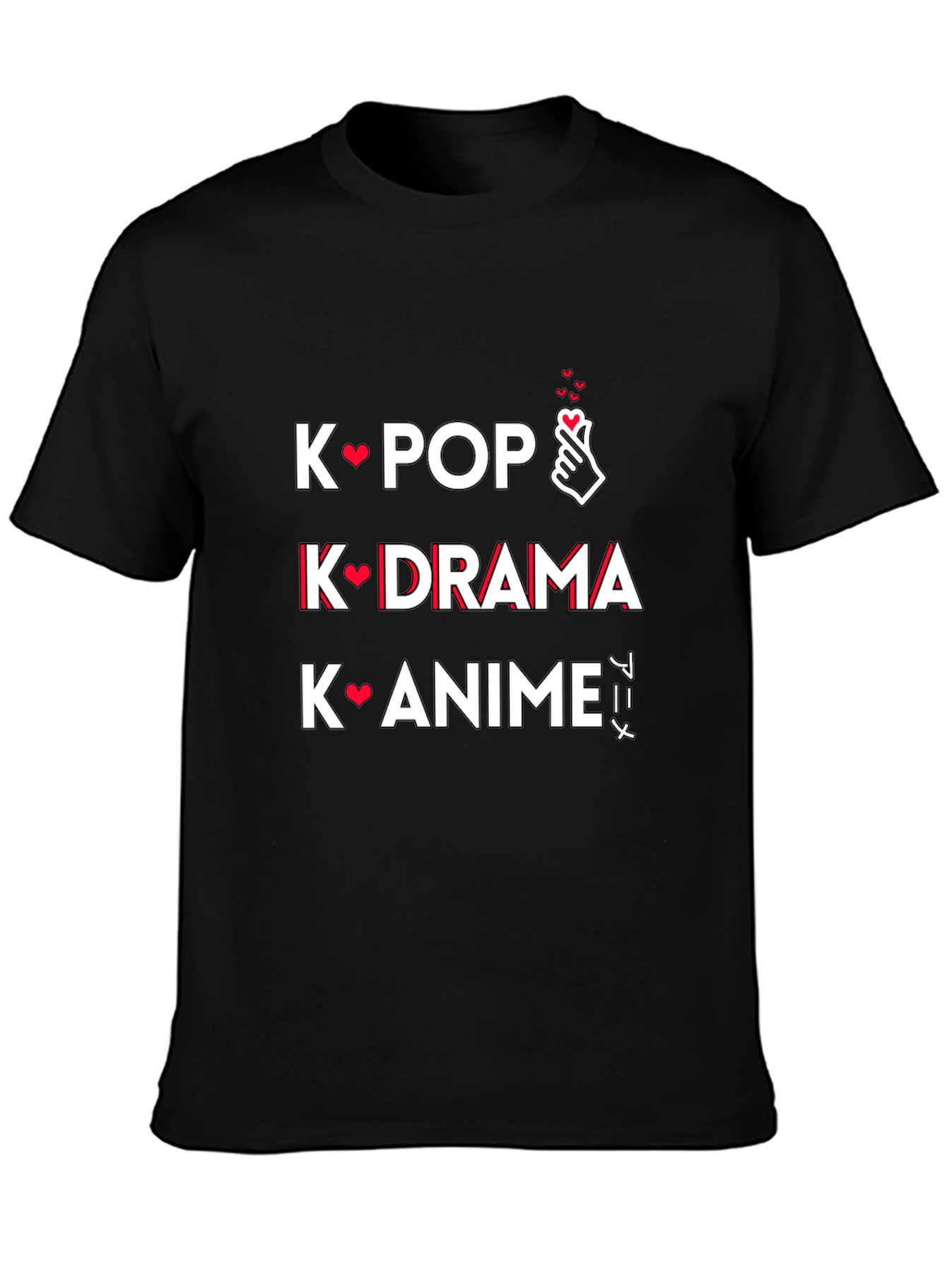 K-Pop K-Drama K-Anime T-Shirt