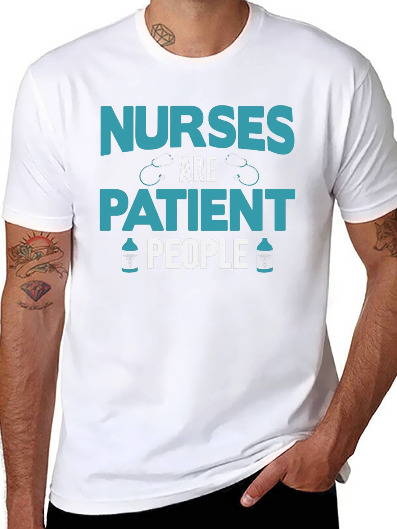 Nurses Are Patient People Graphic Tee