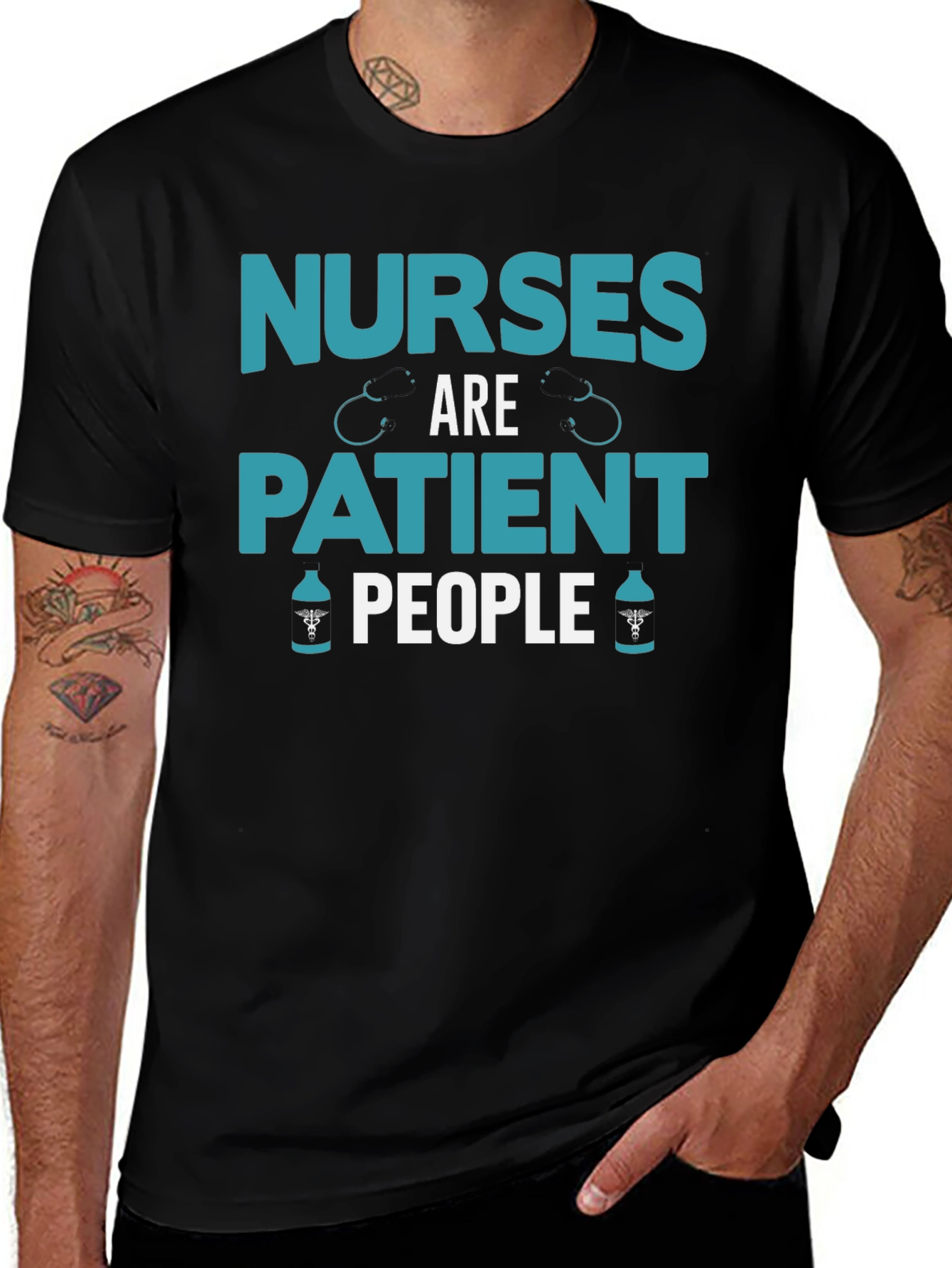Nurses Are Patient People Graphic Tee