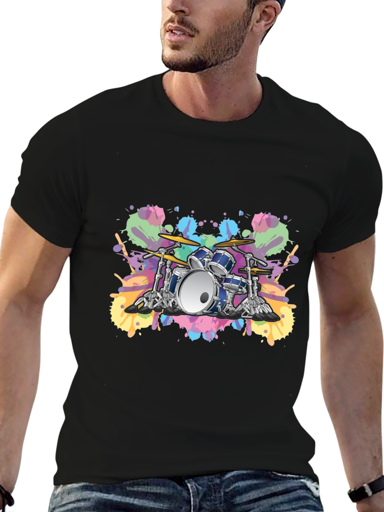 Drum Set Graphic Tee - Musicians Style