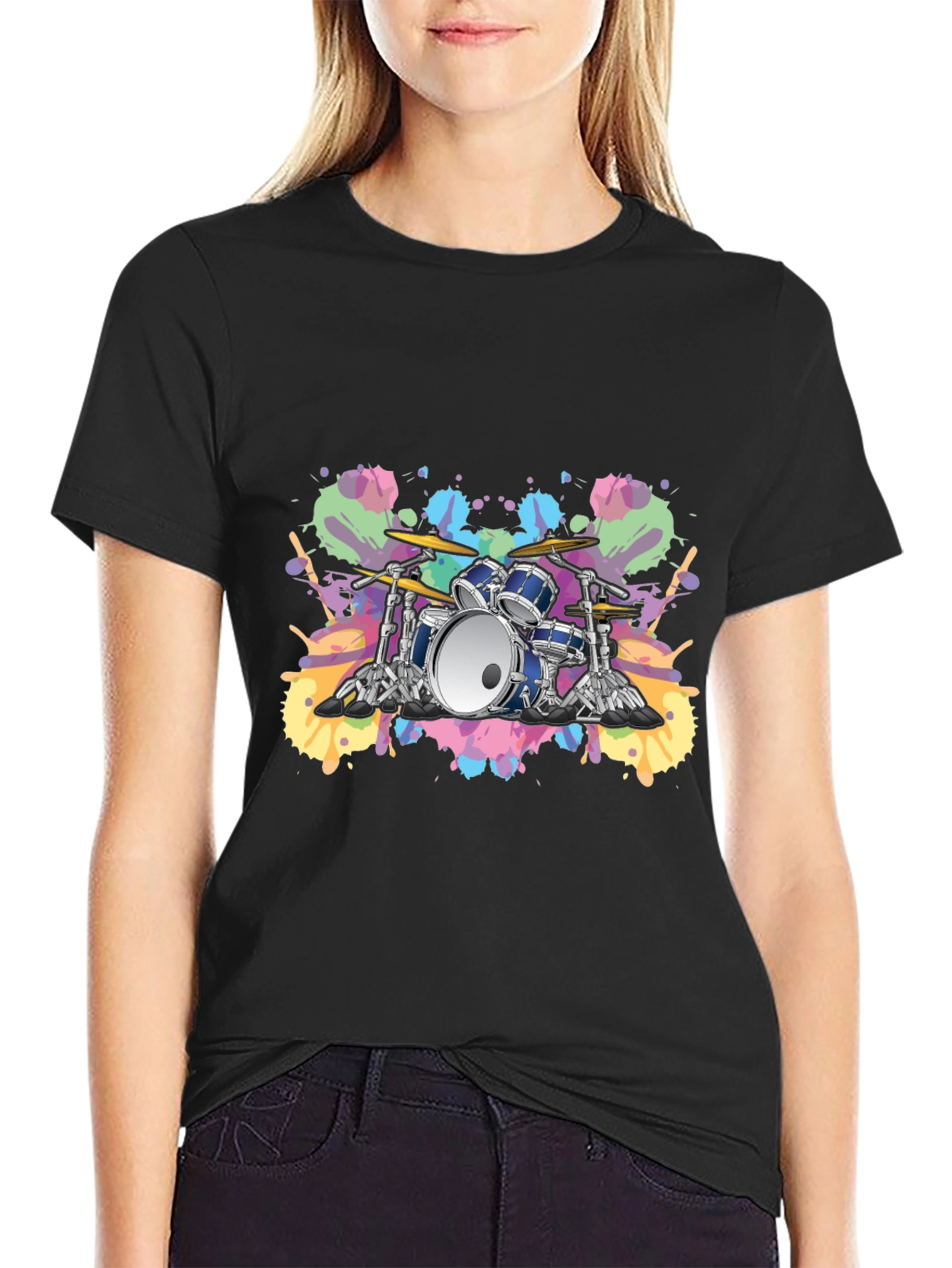 Drum Set Graphic Tee - Musicians Style