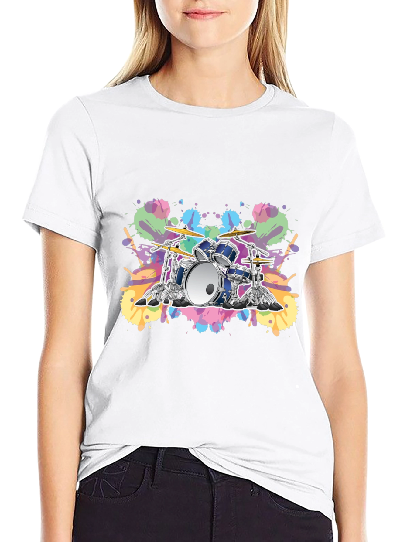 Drum Set Graphic Tee - Musicians Style