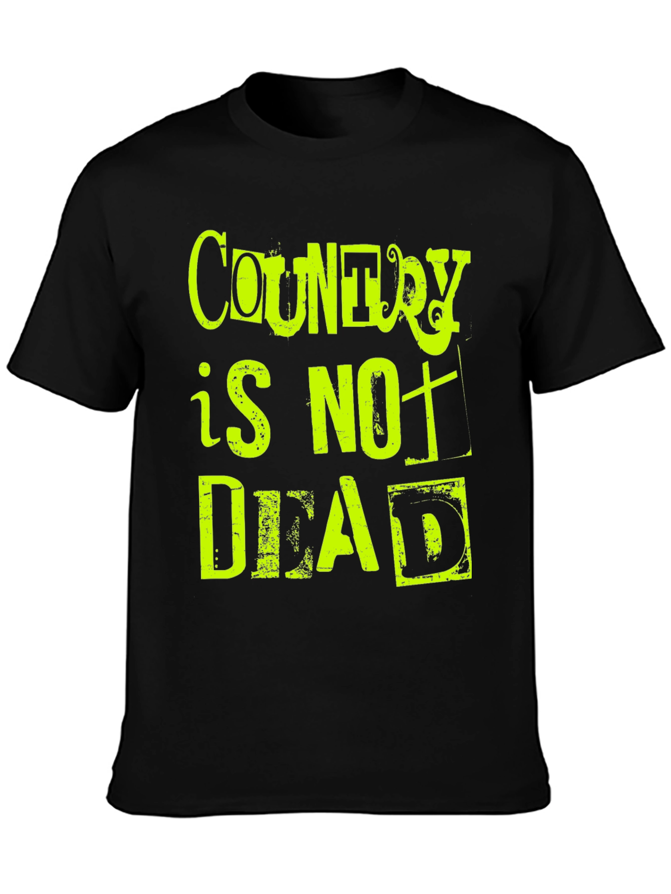 Country is Not Dead T-Shirt - Black Graphic Tee