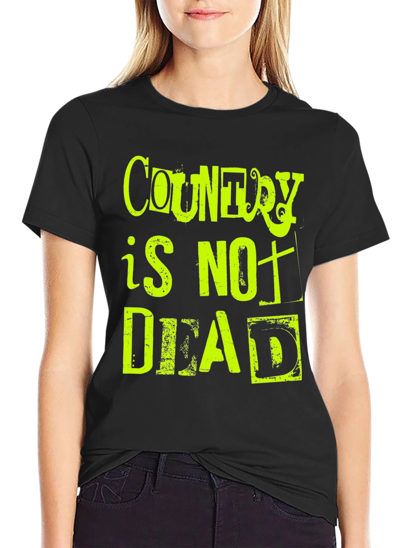 Country is Not Dead T-Shirt - Black Graphic Tee