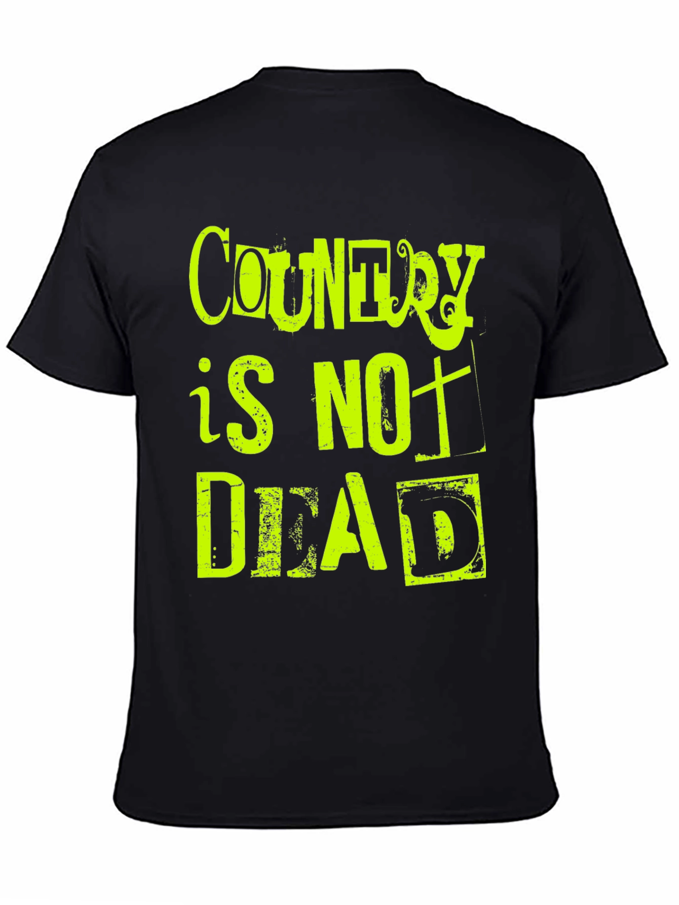 Country is Not Dead T-Shirt - Black Graphic Tee