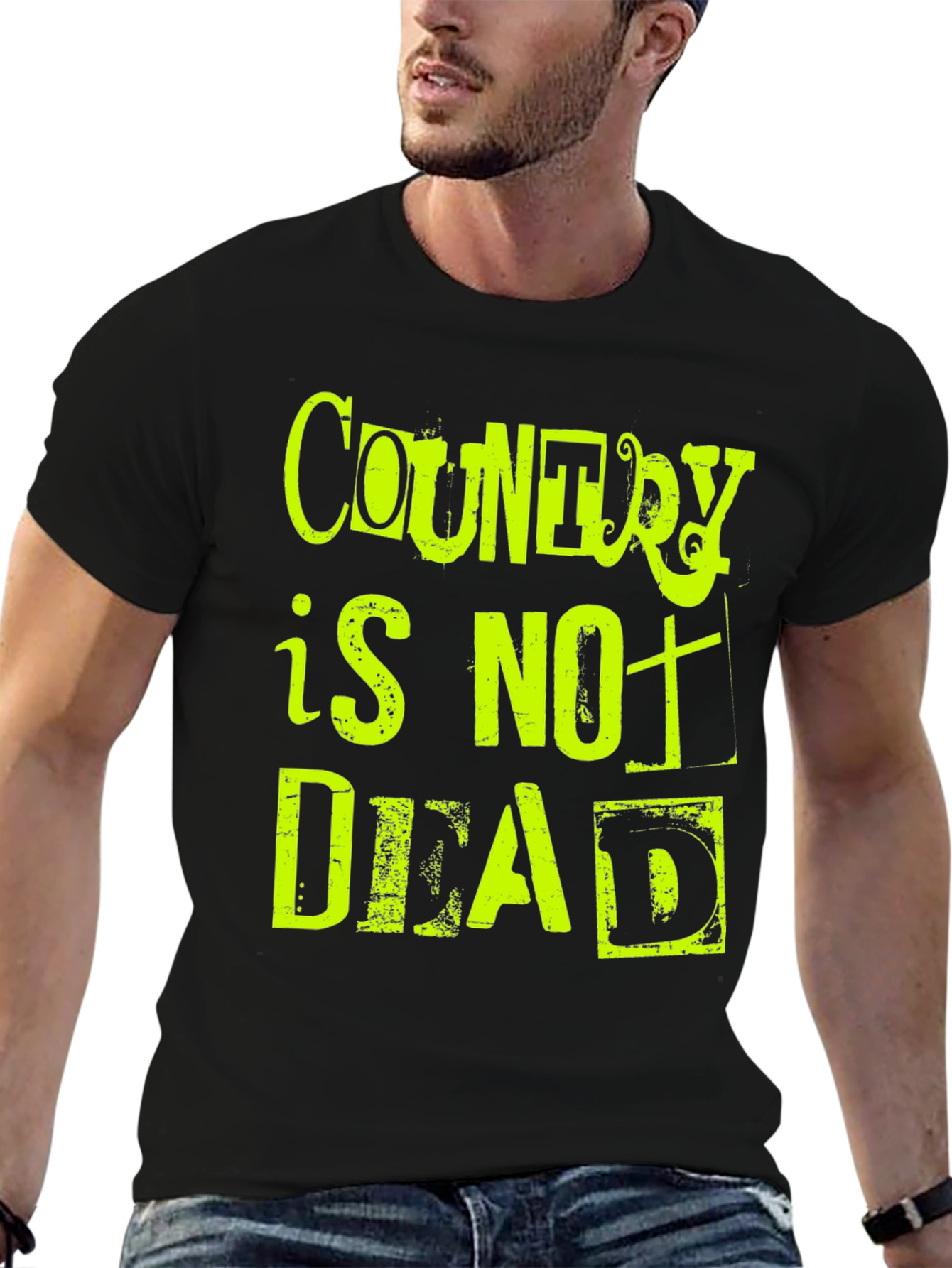 Country is Not Dead T-Shirt - Black Graphic Tee